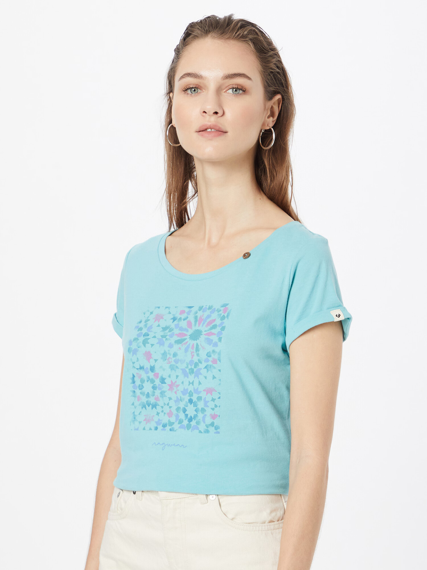 Ragwear Tricou albastru / albastru aqua / roz - Pled.ro