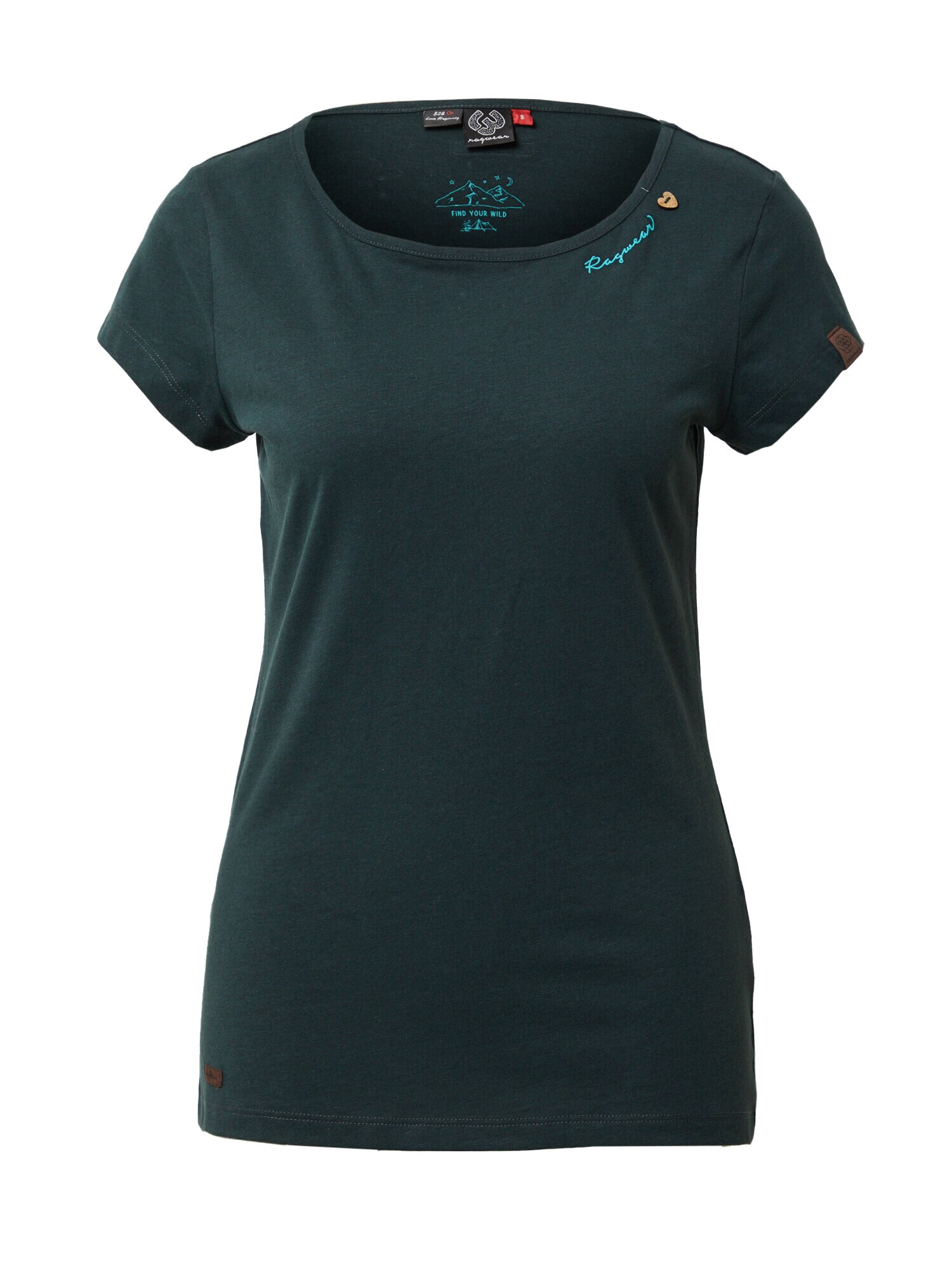 Ragwear Tricou albastru aqua / verde pin - Pled.ro