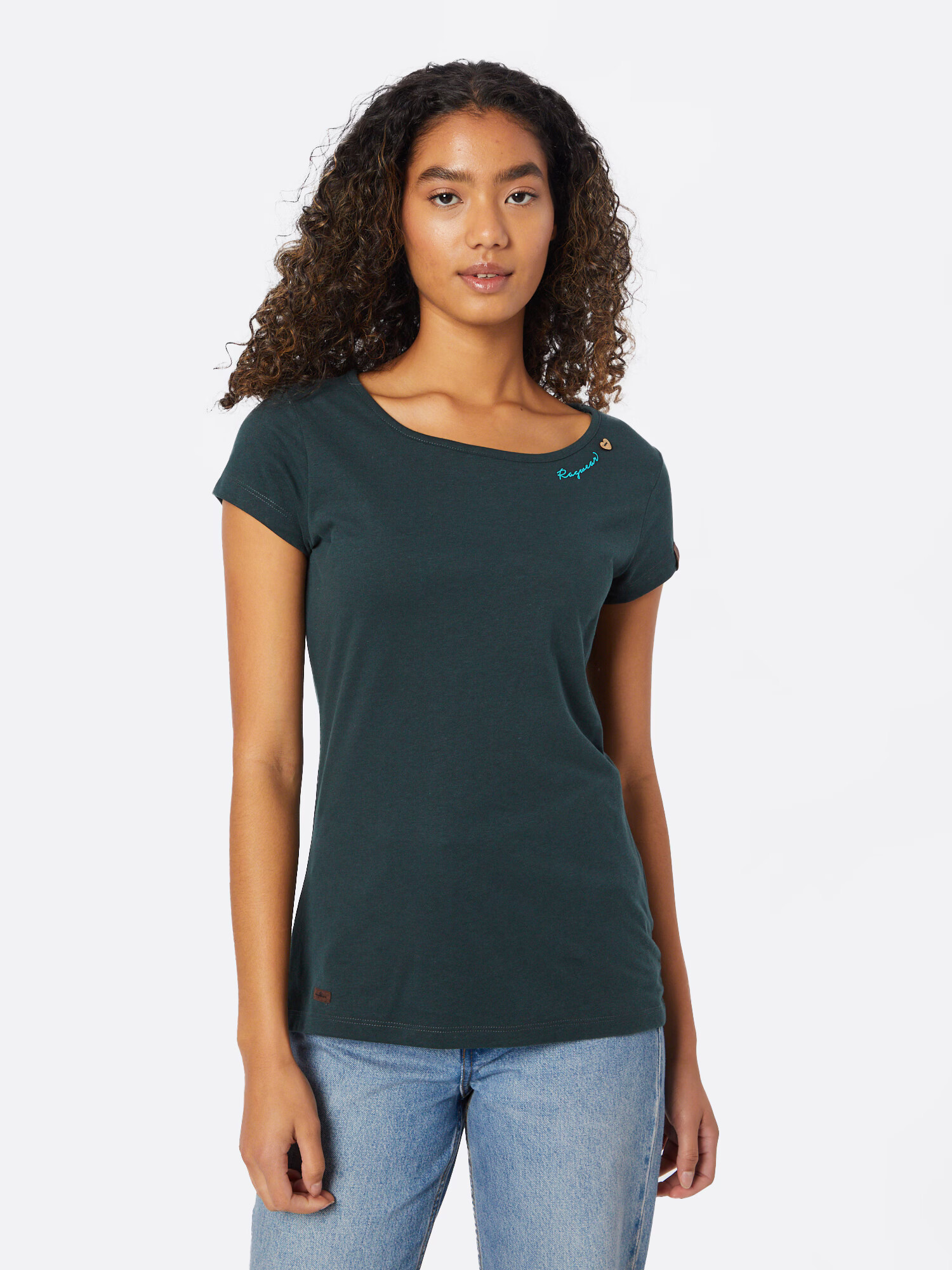 Ragwear Tricou albastru aqua / verde pin - Pled.ro