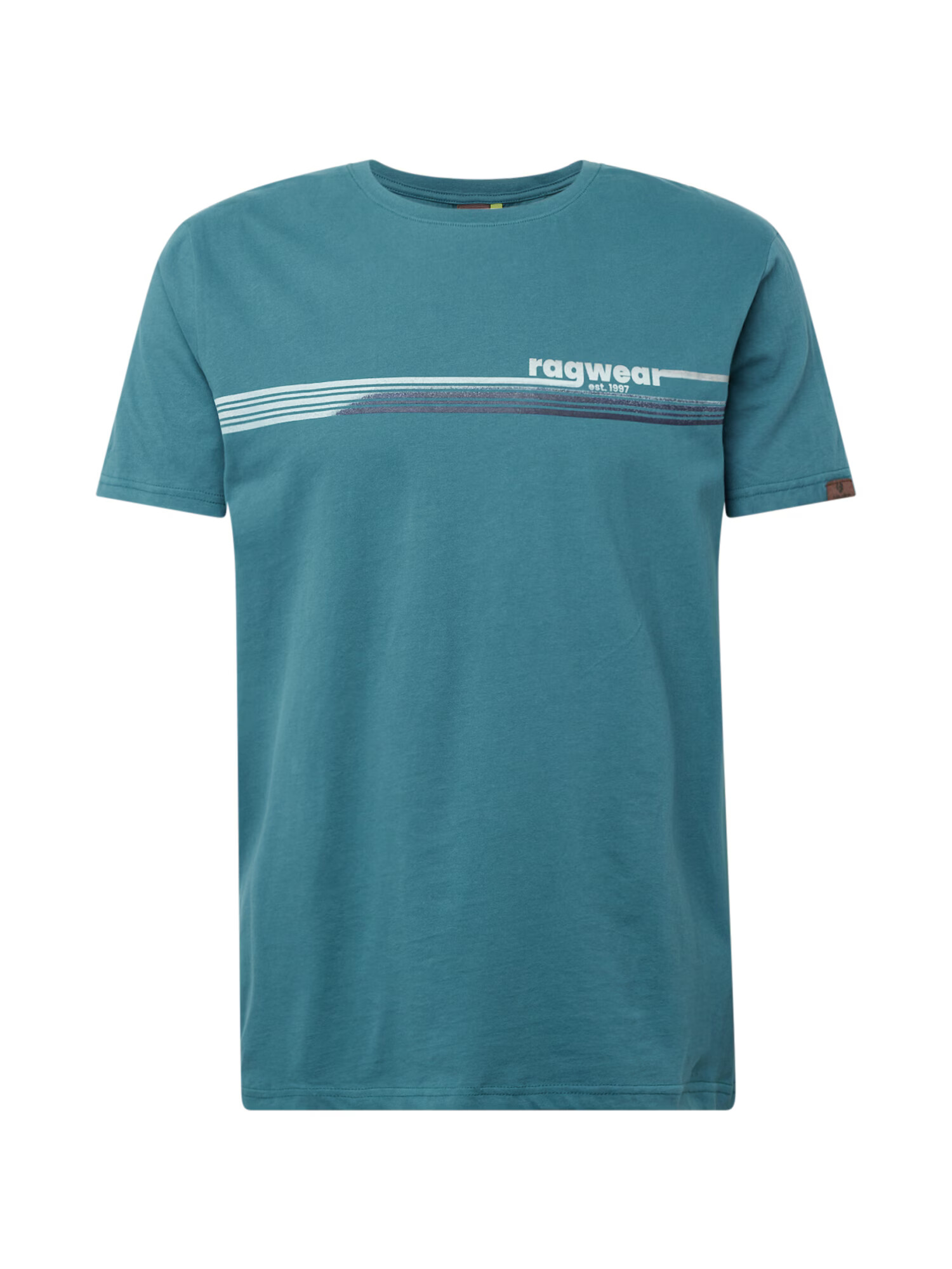 Ragwear Tricou 'HAKE' bleumarin / cyan / alb - Pled.ro