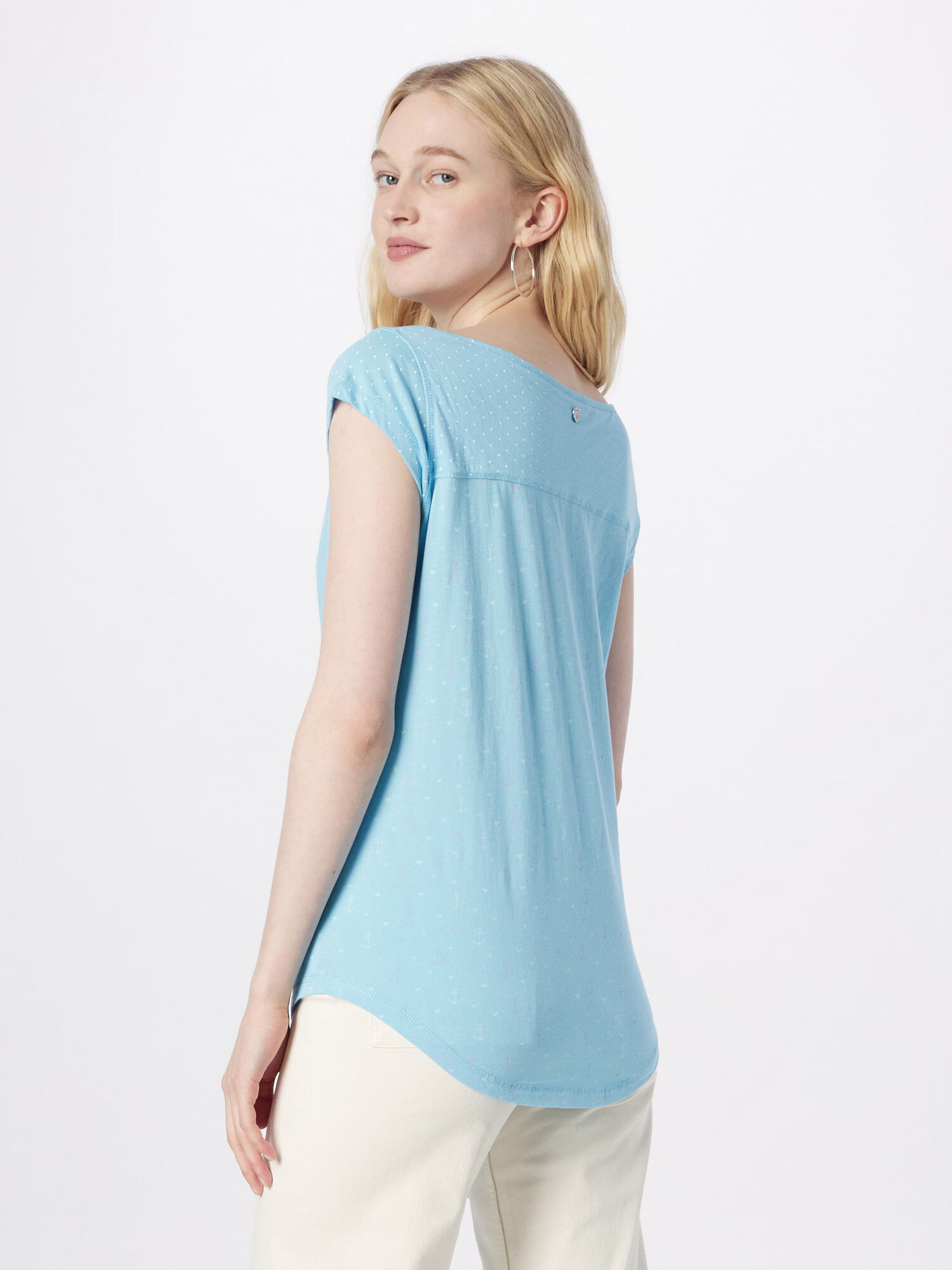 Ragwear Tricou 'ROSANNE' albastru deschis / roșu pastel / alb - Pled.ro