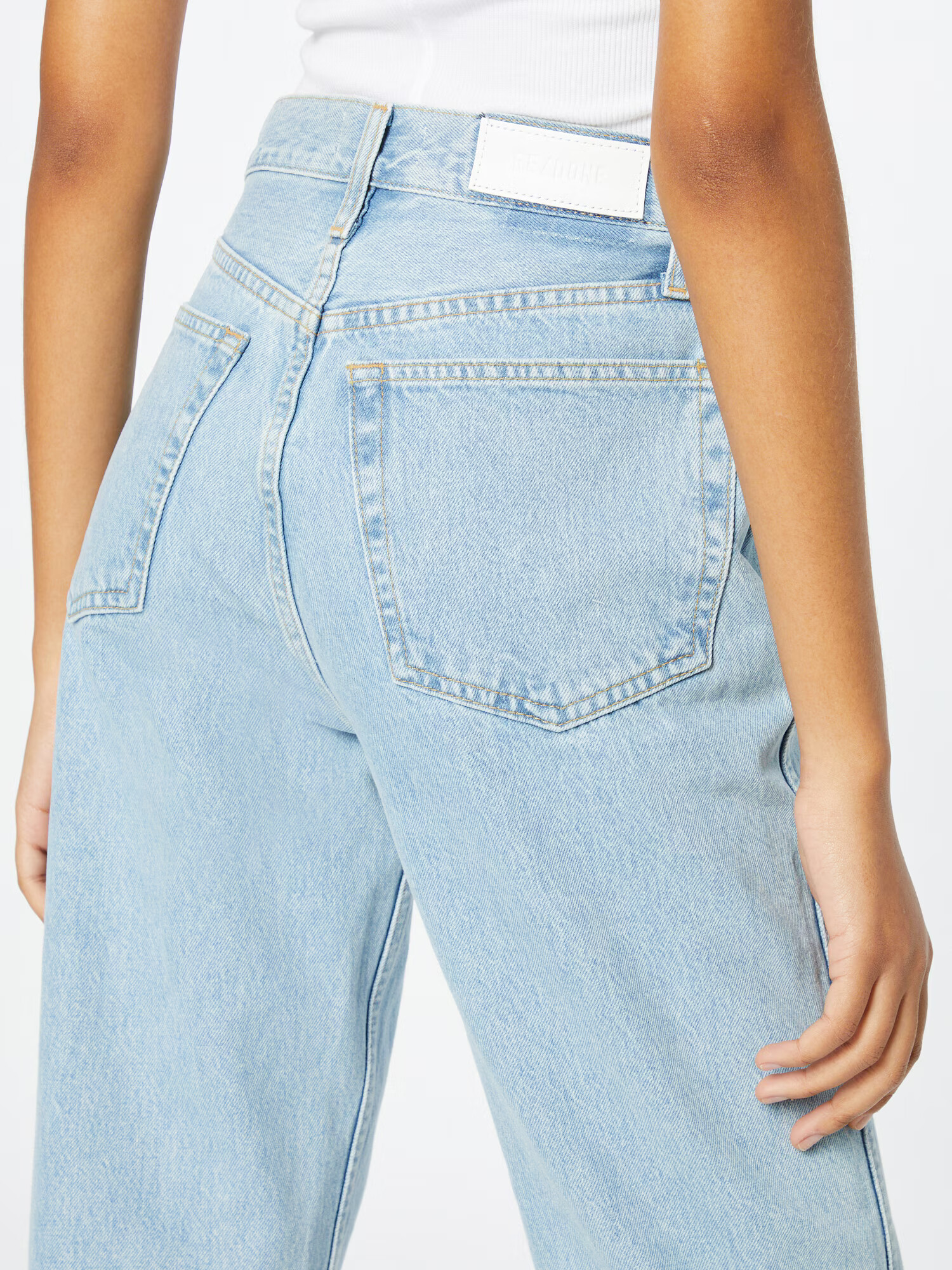 RE/DONE Jeans '90S HIGH RISE LOOSE' albastru deschis - Pled.ro