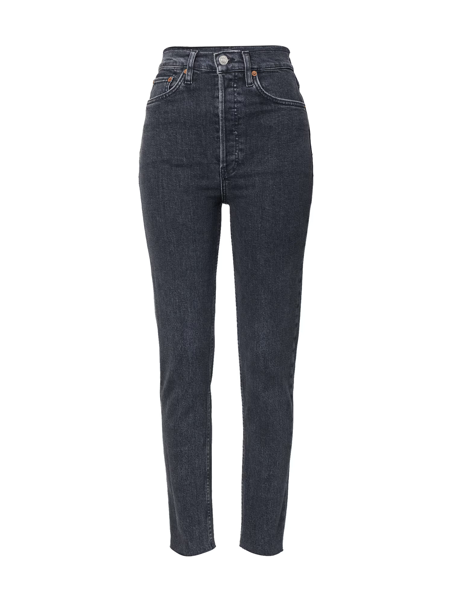 RE/DONE Jeans '90S ULTRA HIGH RISE SKINNY' negru - Pled.ro