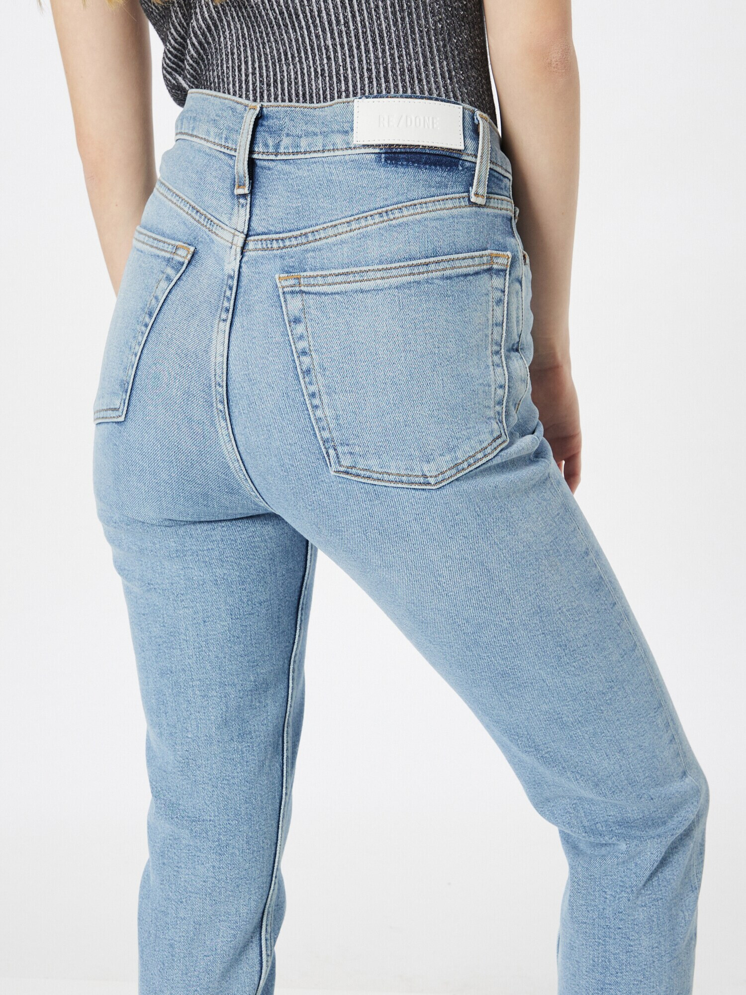 RE/DONE Jeans albastru deschis - Pled.ro