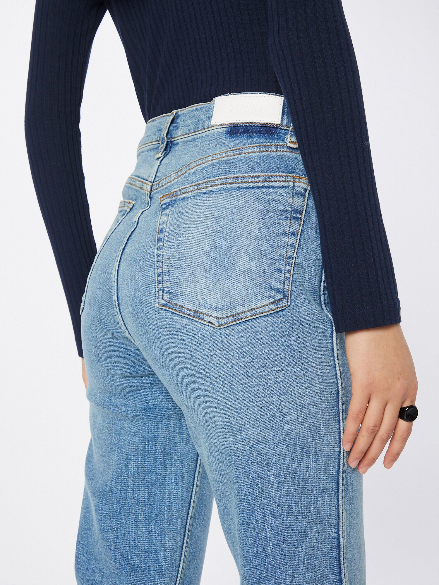 RE/DONE Jeans albastru deschis - Pled.ro