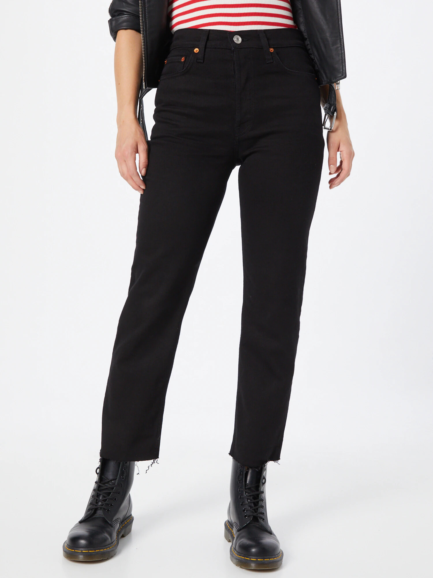 RE/DONE Jeans negru - Pled.ro