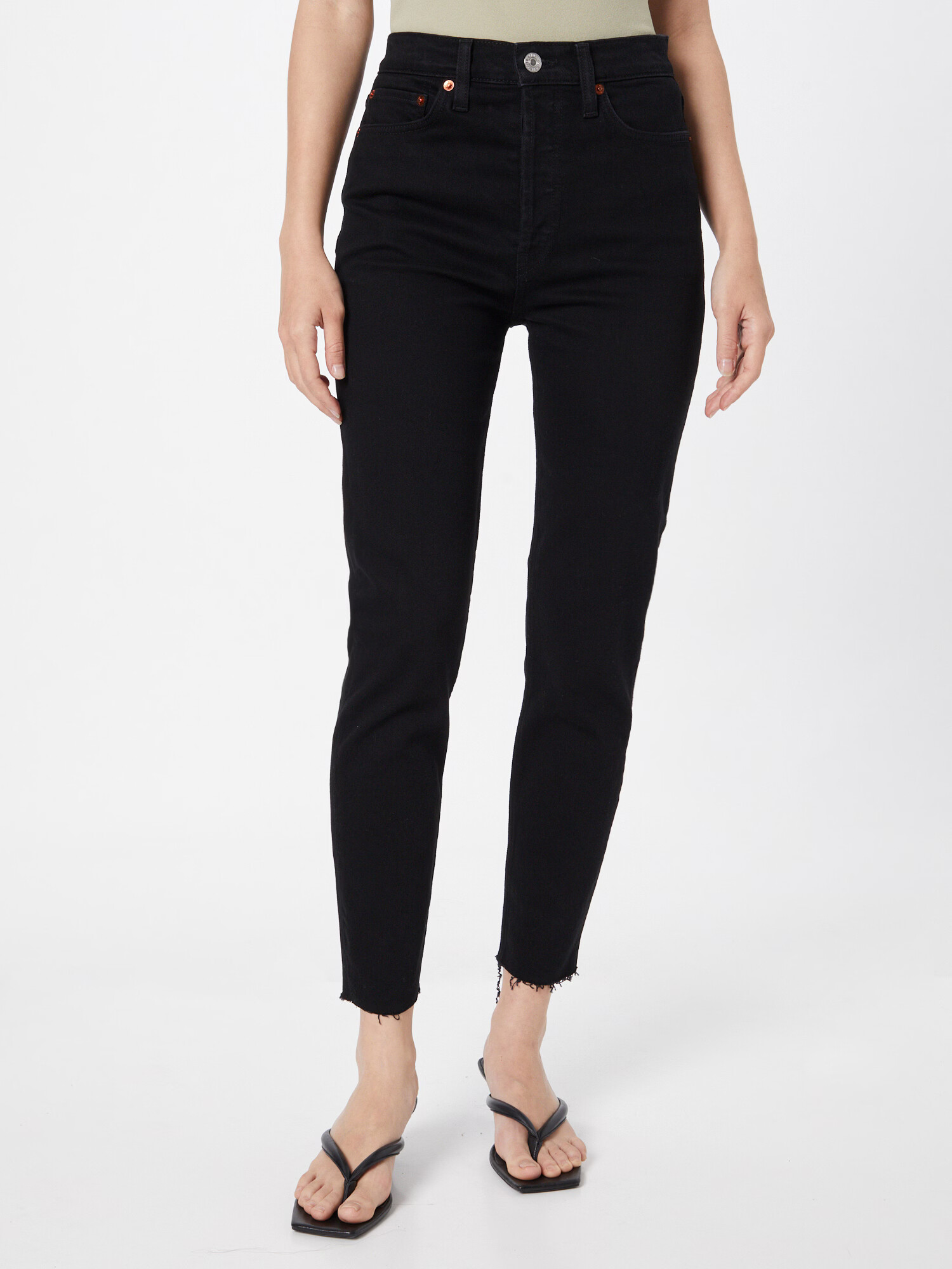 RE/DONE Jeans negru - Pled.ro