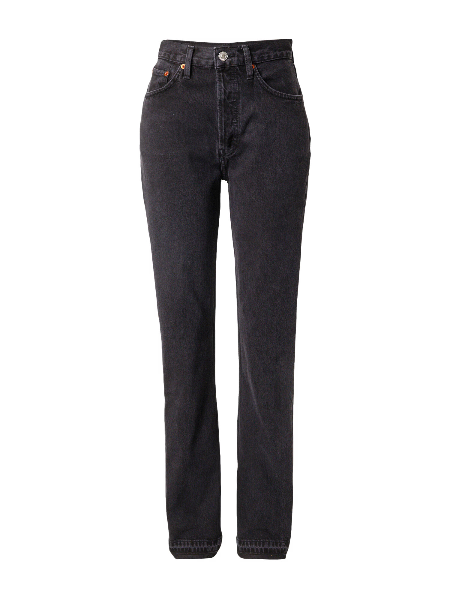 RE/DONE Jeans negru denim - Pled.ro