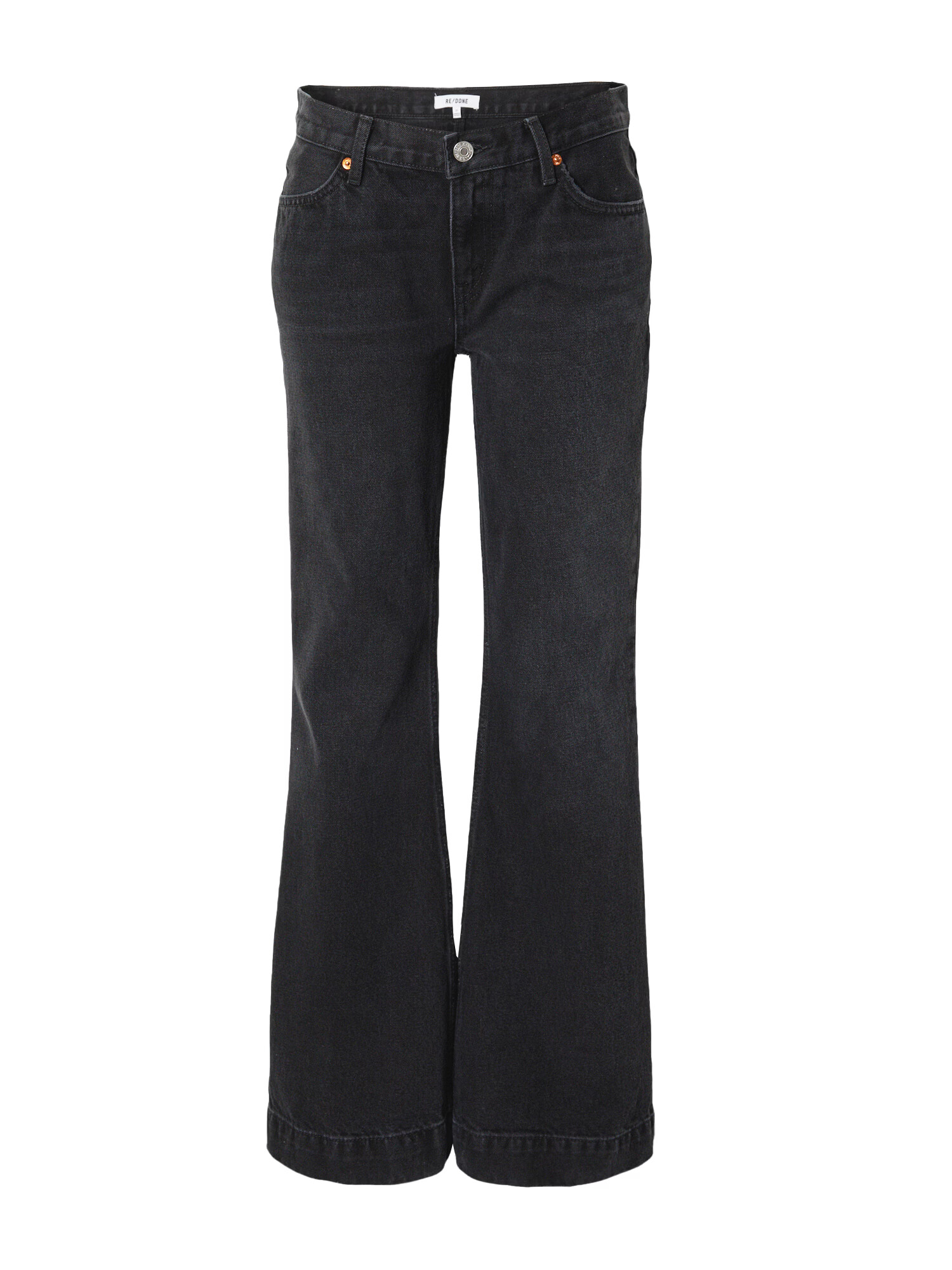 RE/DONE Jeans negru denim / alb - Pled.ro