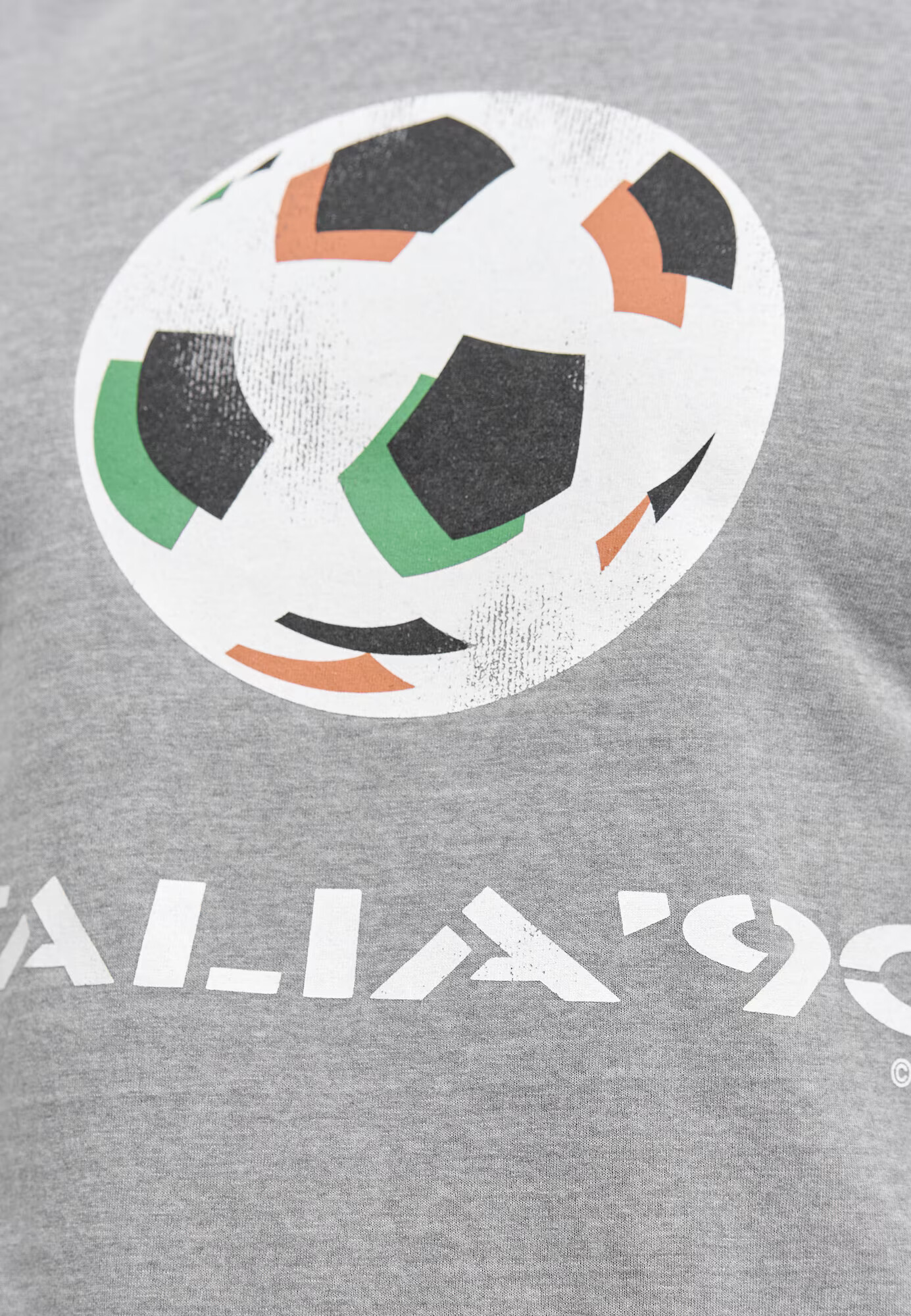 Recovered Tricou 'FIFA World Cup 1990' gri / gri amestecat / mai multe culori - Pled.ro