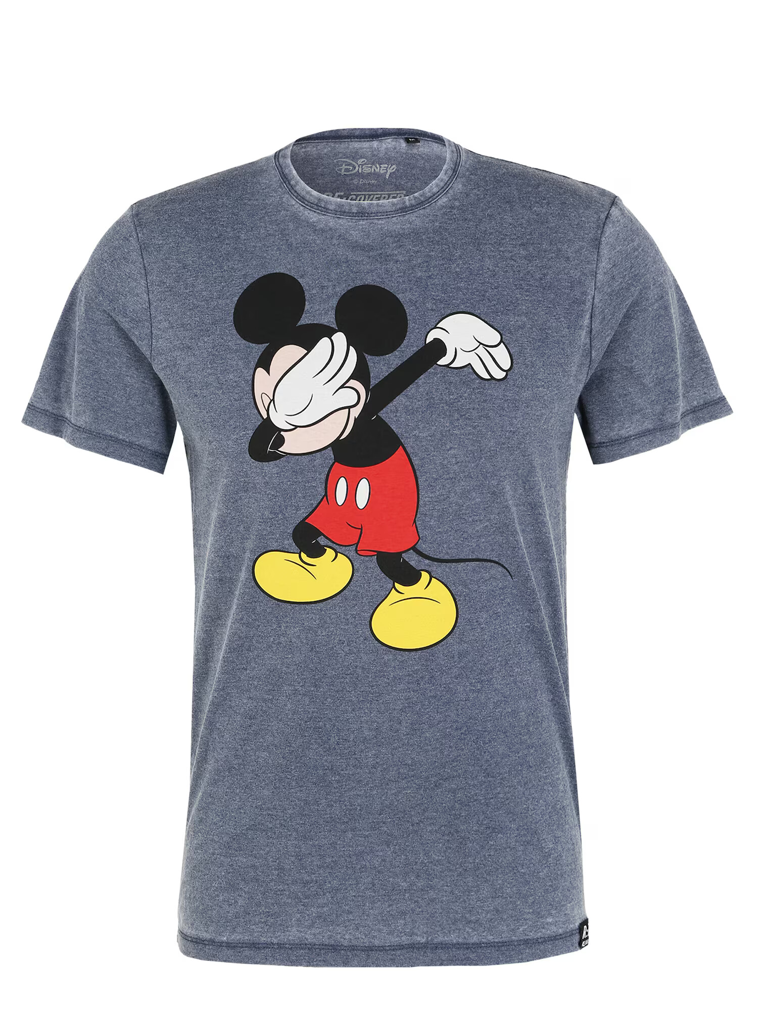 Recovered Tricou 'Mickey Mouse' albastru porumbel / galben / roșu / negru - Pled.ro