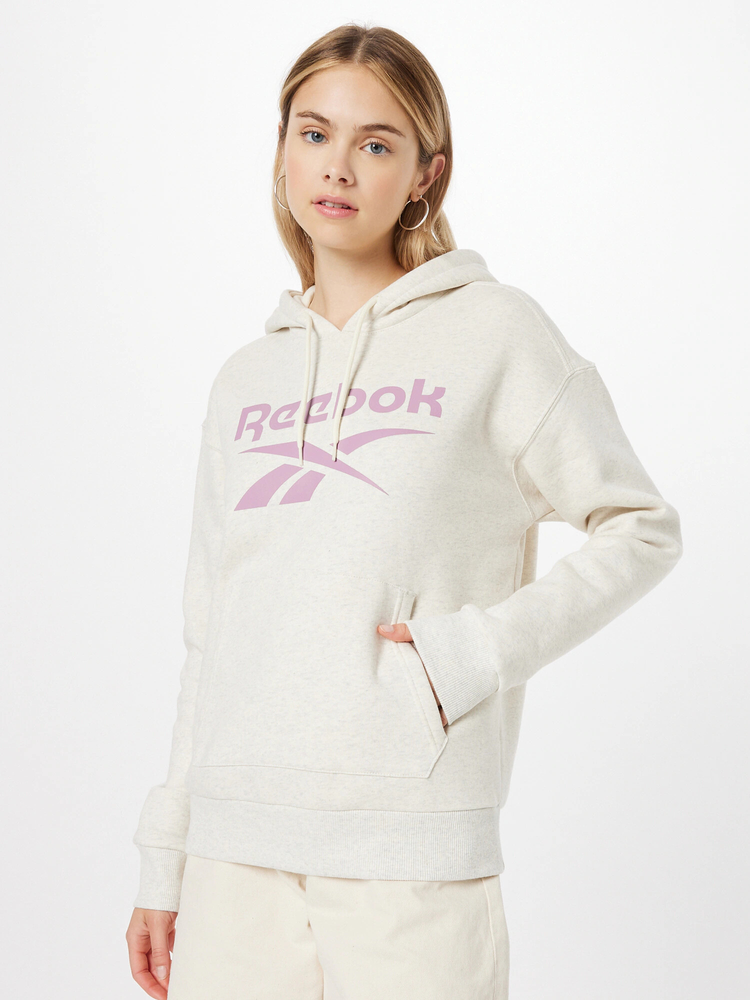 Reebok Classics Bluză de molton crem / mov liliachiu - Pled.ro