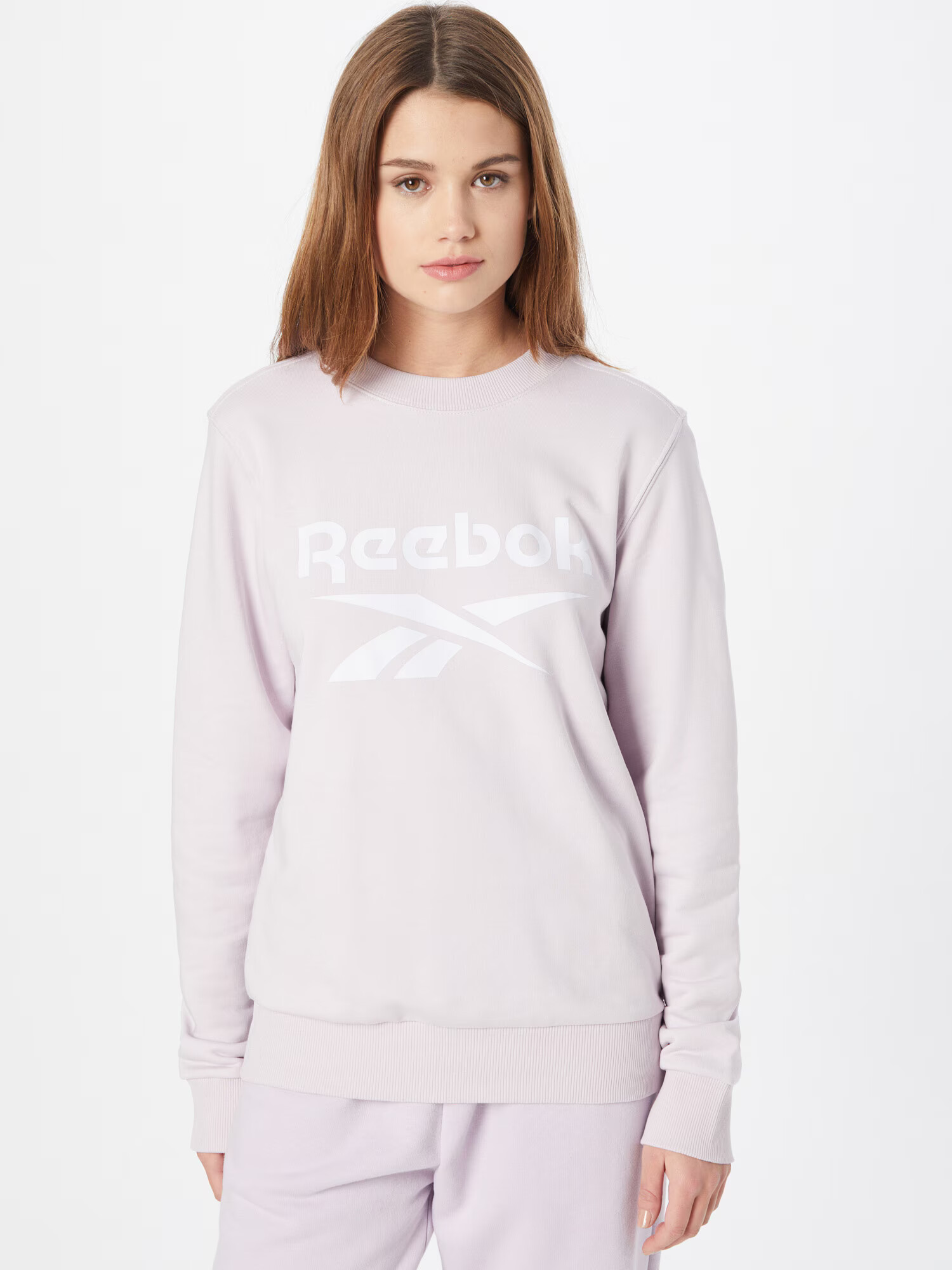 Reebok Classics Bluză de molton 'French Terry' mov pastel / alb - Pled.ro