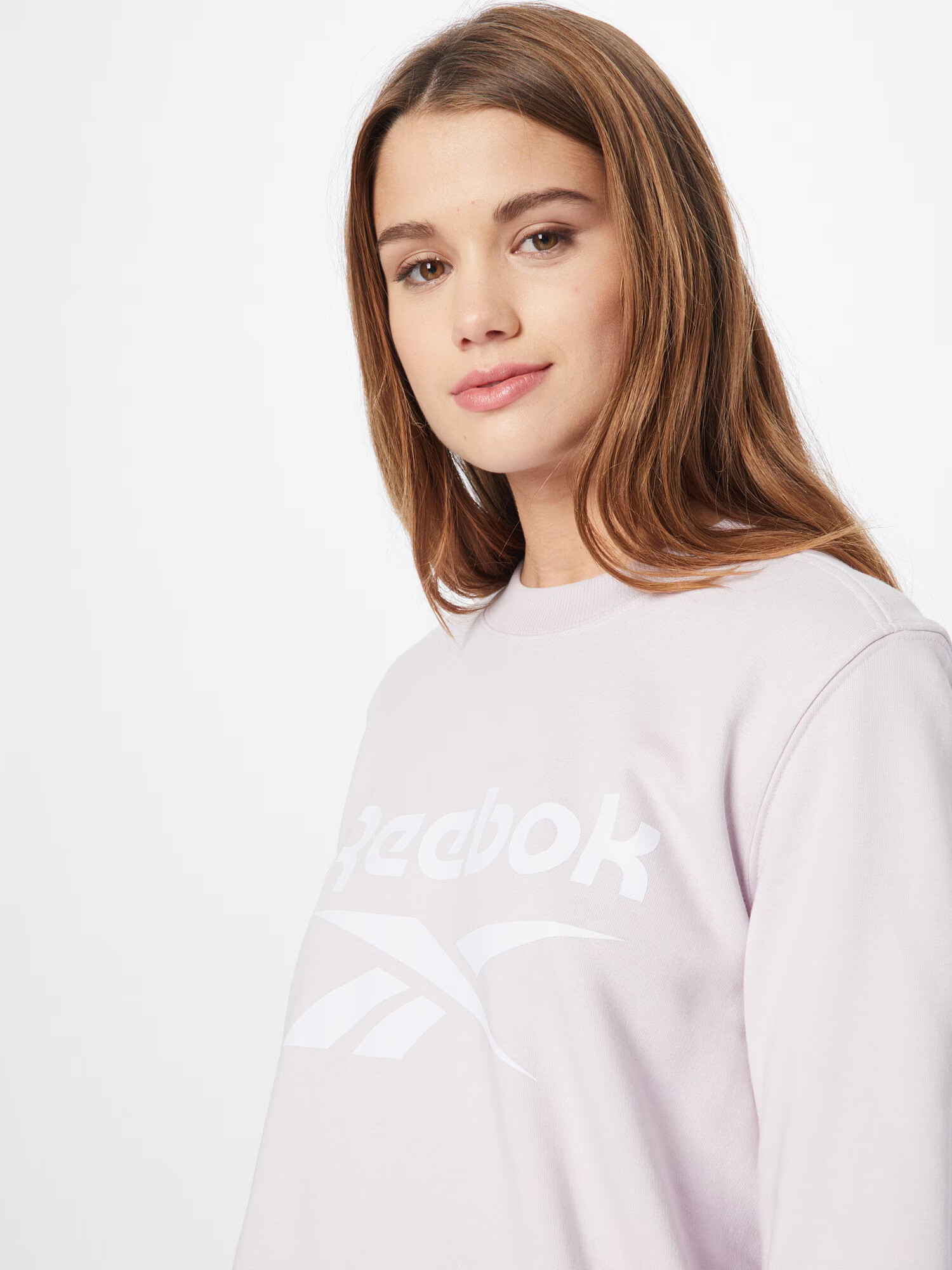 Reebok Classics Bluză de molton 'French Terry' mov pastel / alb - Pled.ro