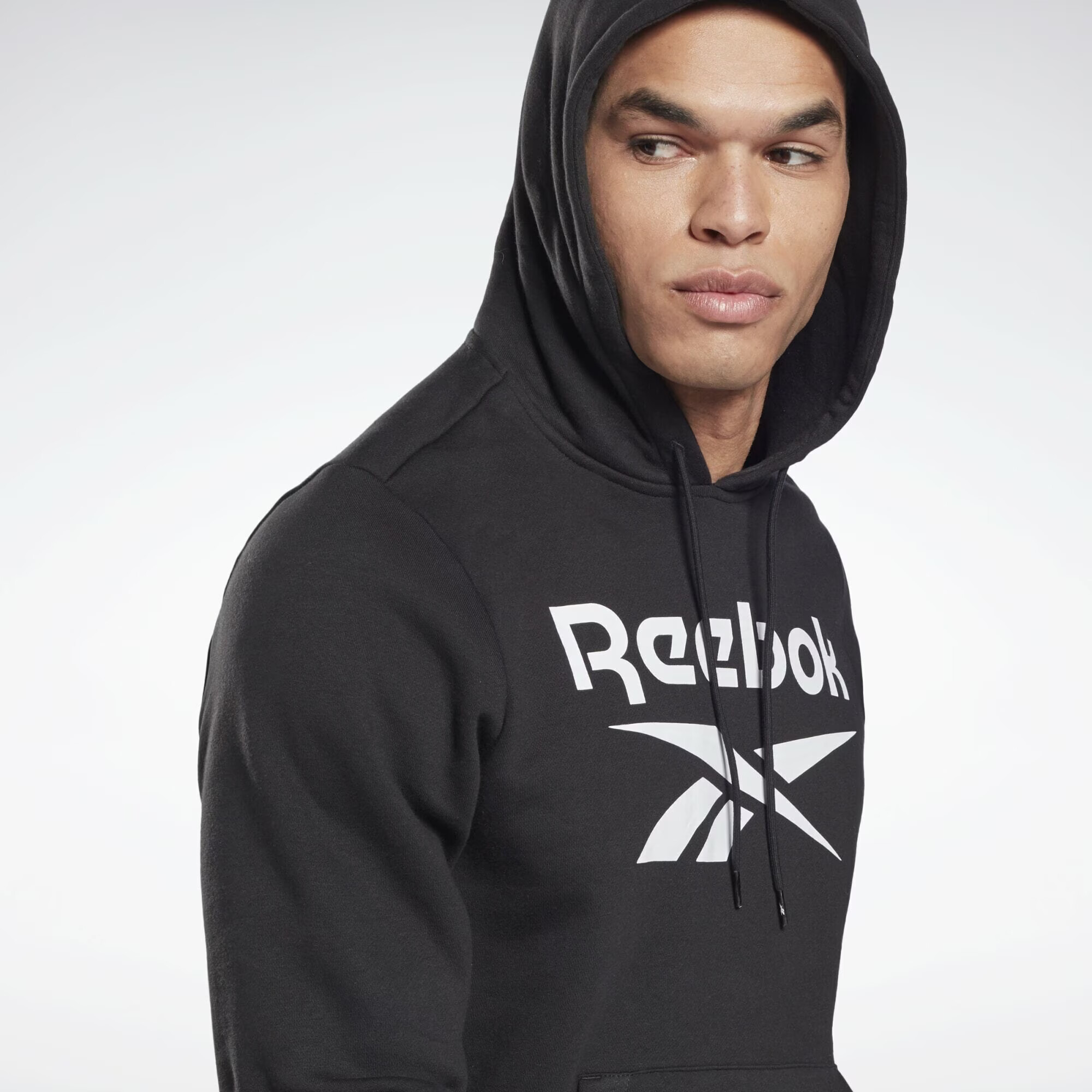 Reebok Classics Bluză de molton 'Identity' negru / alb - Pled.ro