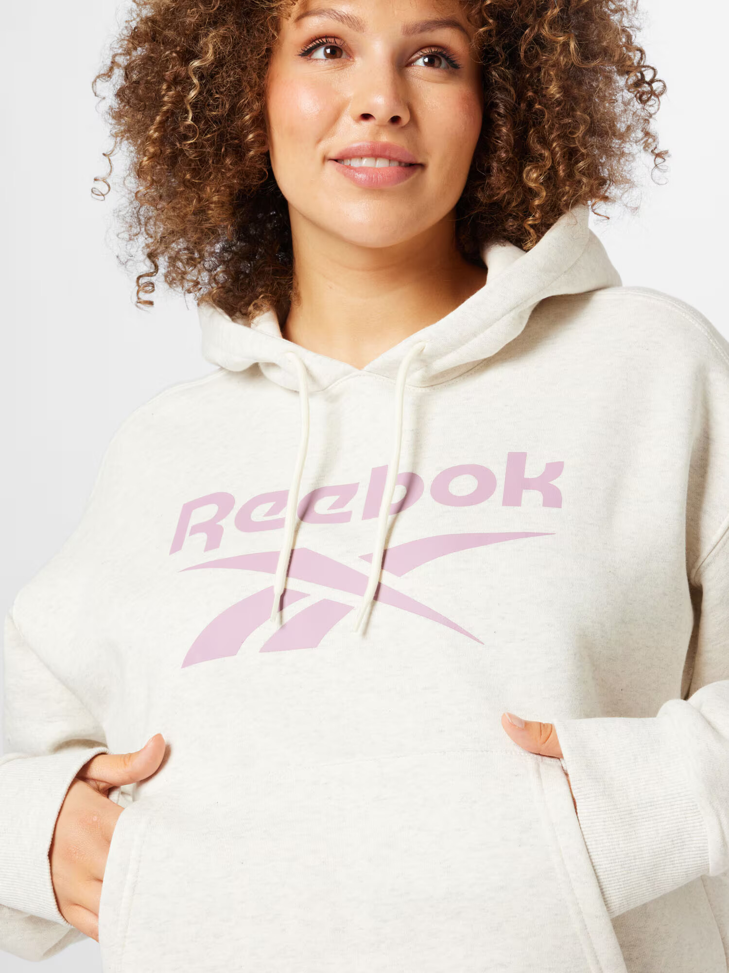 Reebok Classics Bluză de molton mov liliachiu / alb amestacat - Pled.ro