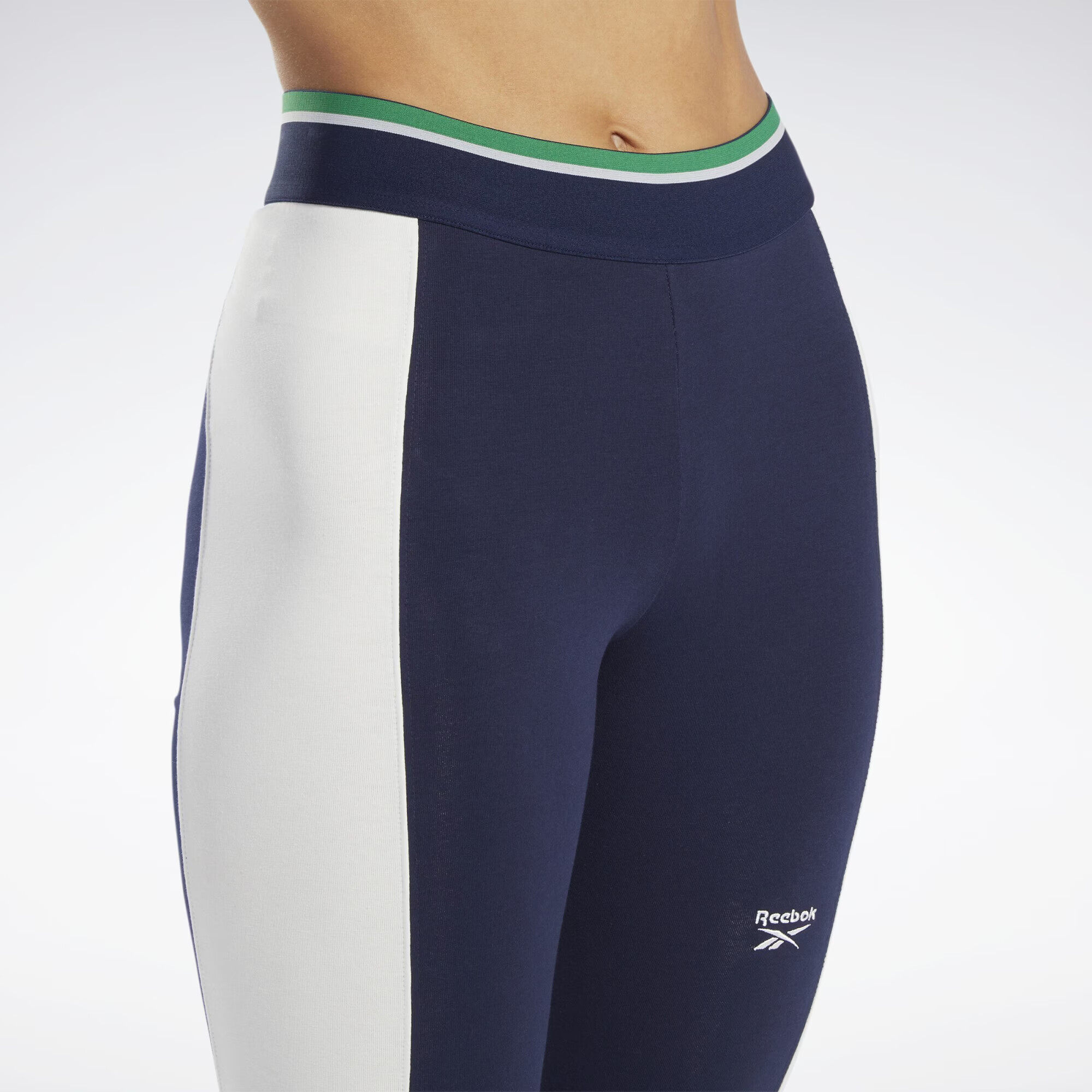 Reebok Classics Leggings bleumarin / verde / alb - Pled.ro