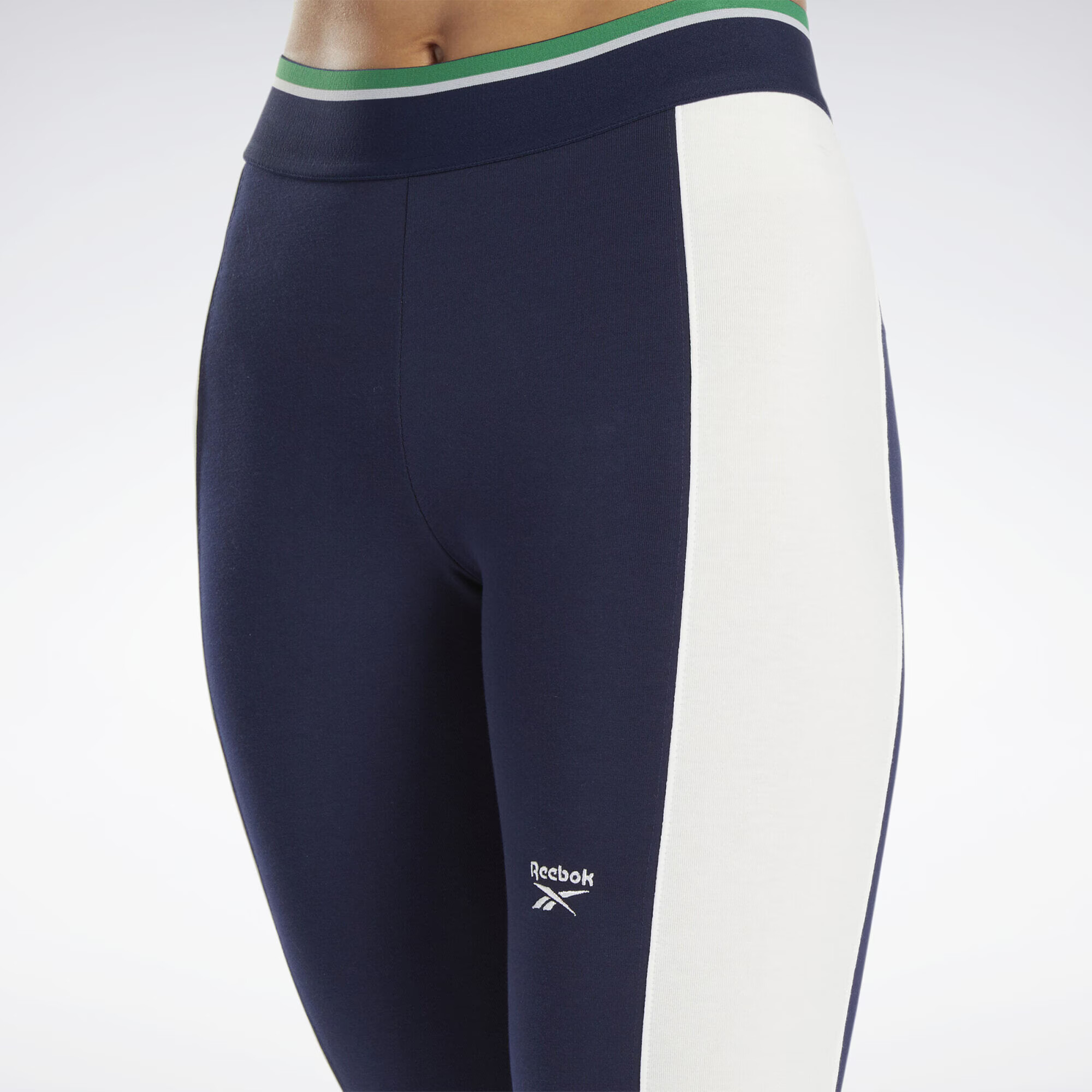 Reebok Classics Leggings bleumarin / verde / alb - Pled.ro