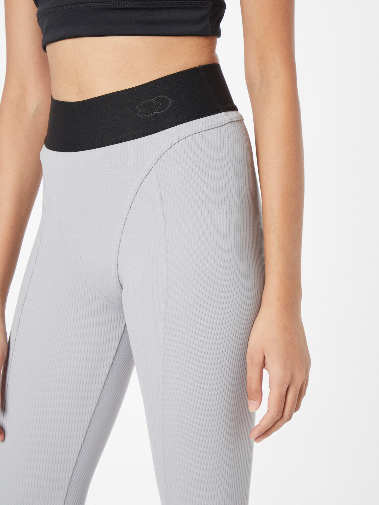 Reebok Leggings gri deschis / negru - Pled.ro