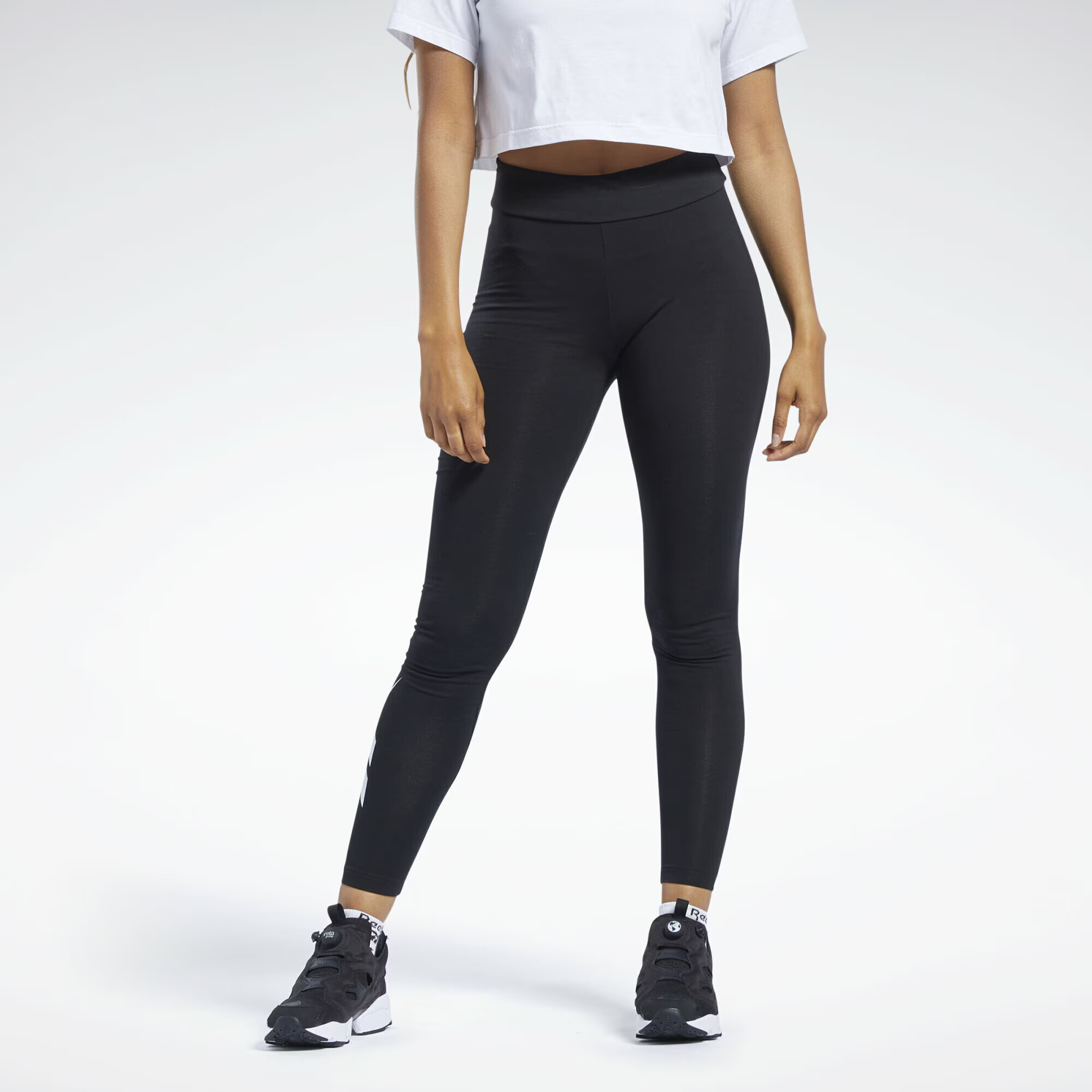 Reebok Classics Leggings negru / alb - Pled.ro