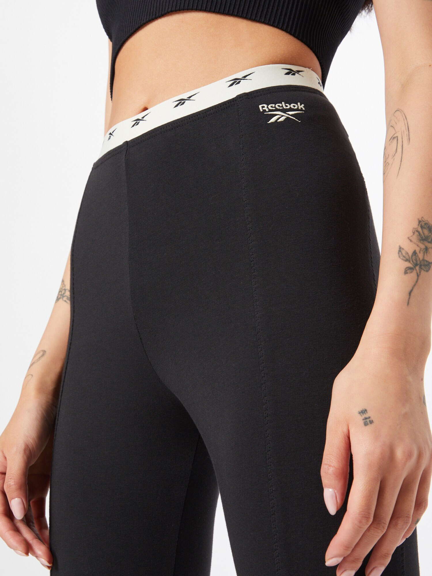 Reebok Classics Leggings negru / alb murdar - Pled.ro