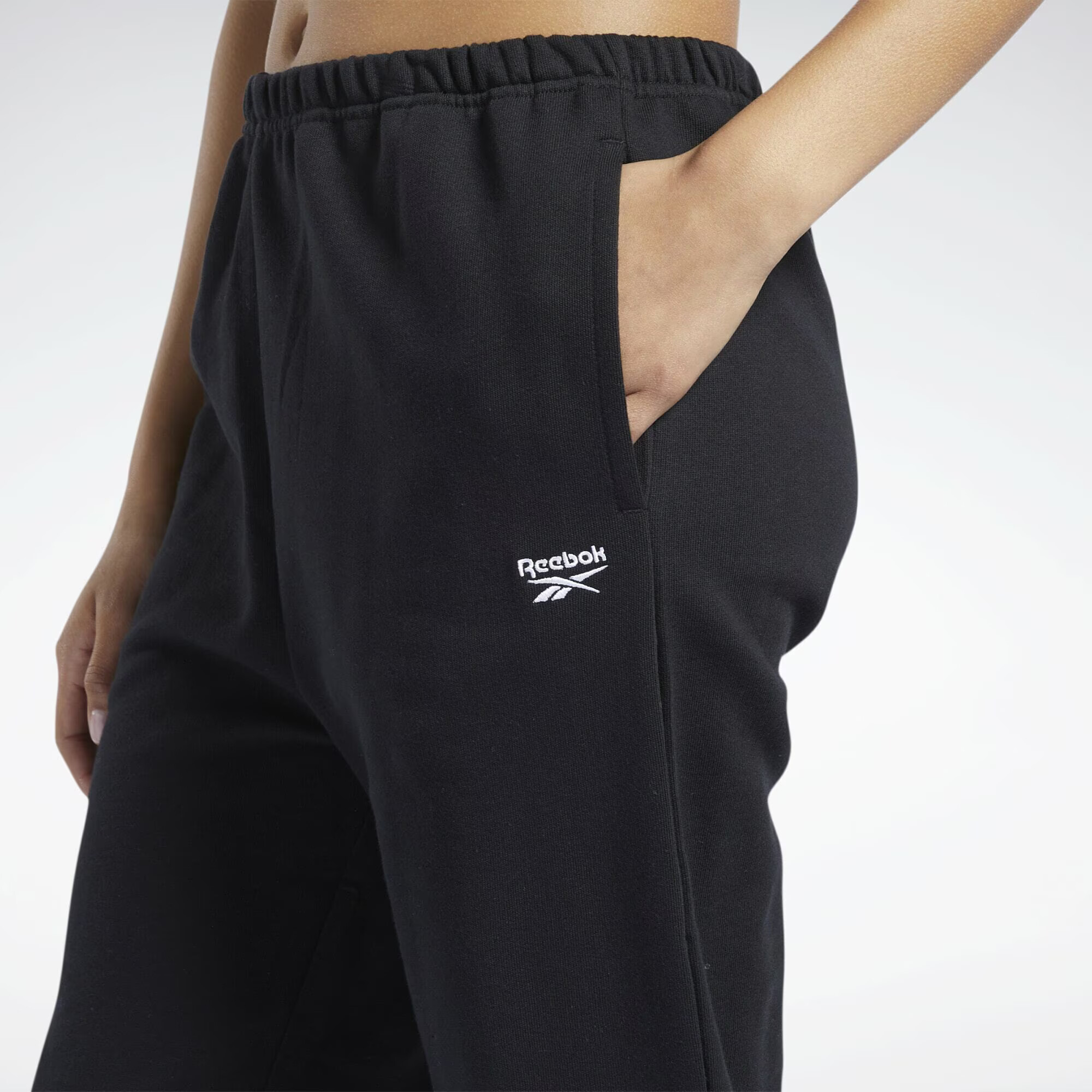 Reebok Classics Pantaloni negru / alb - Pled.ro