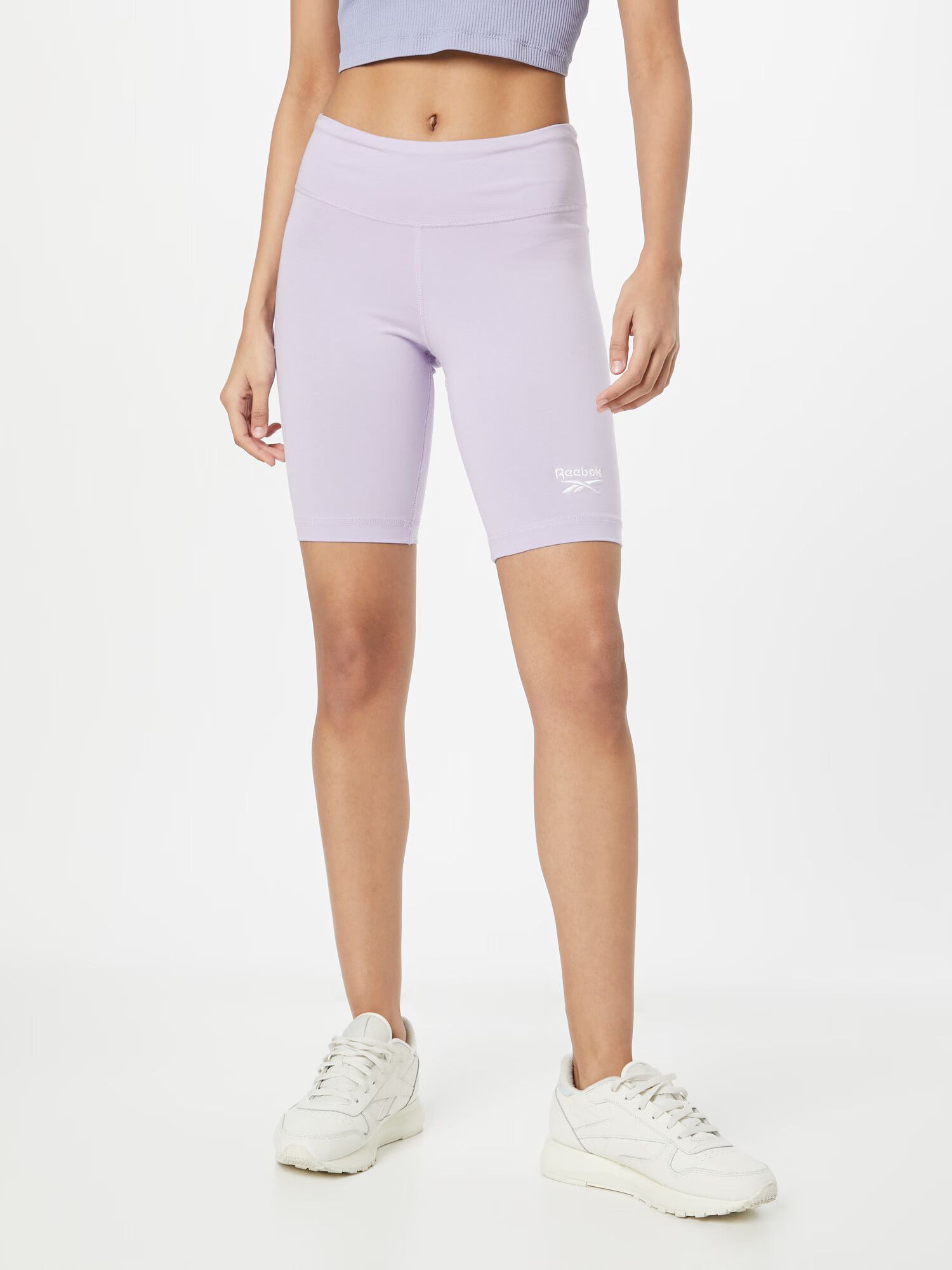 Reebok Leggings mov deschis / alb - Pled.ro