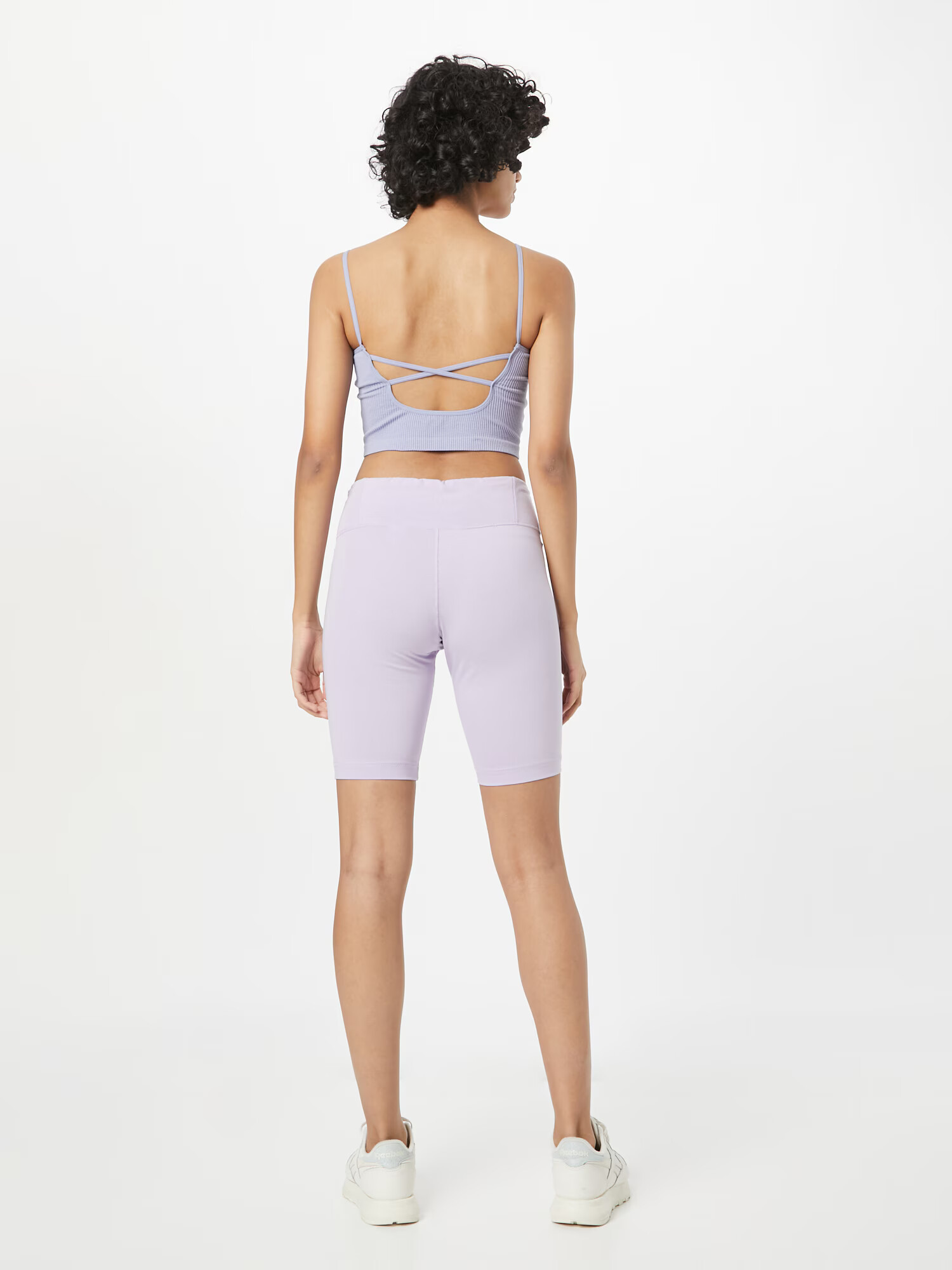 Reebok Leggings mov deschis / alb - Pled.ro