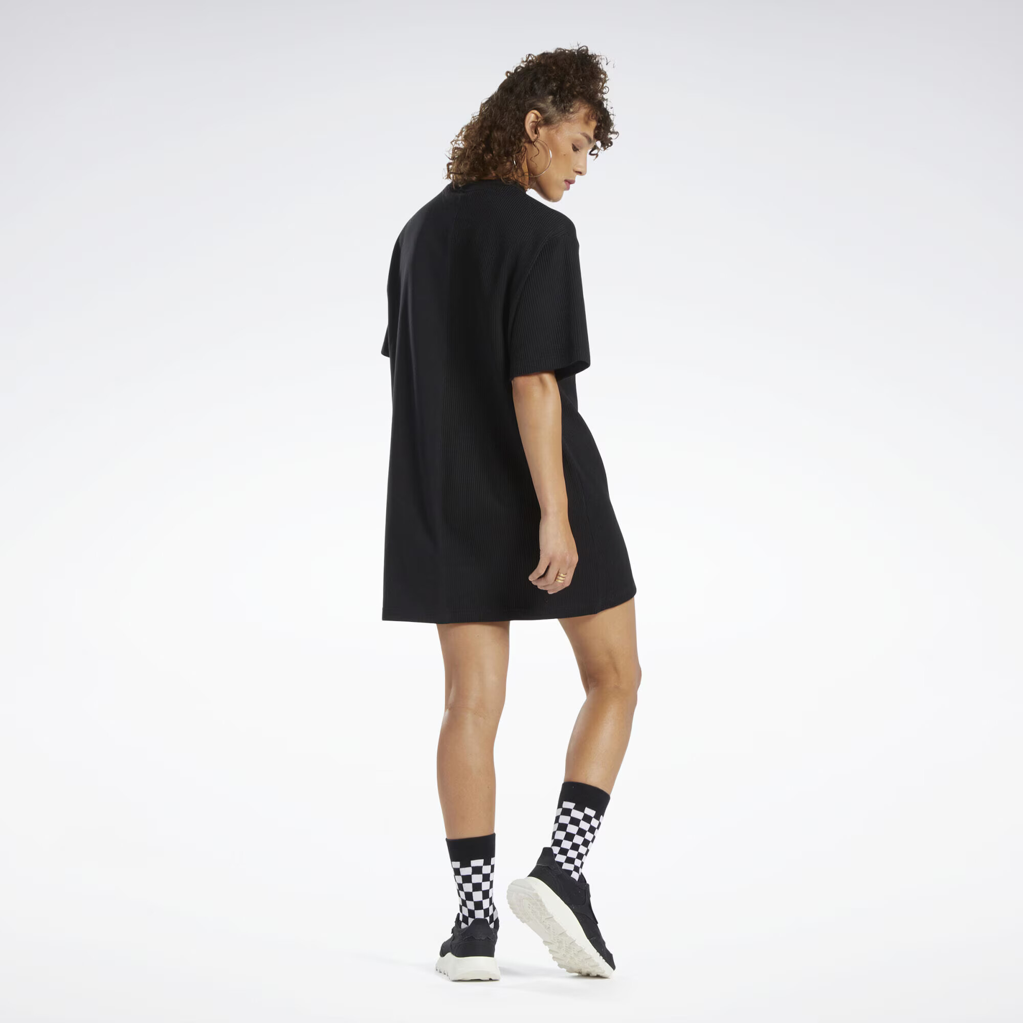 Reebok Rochie negru / alb - Pled.ro