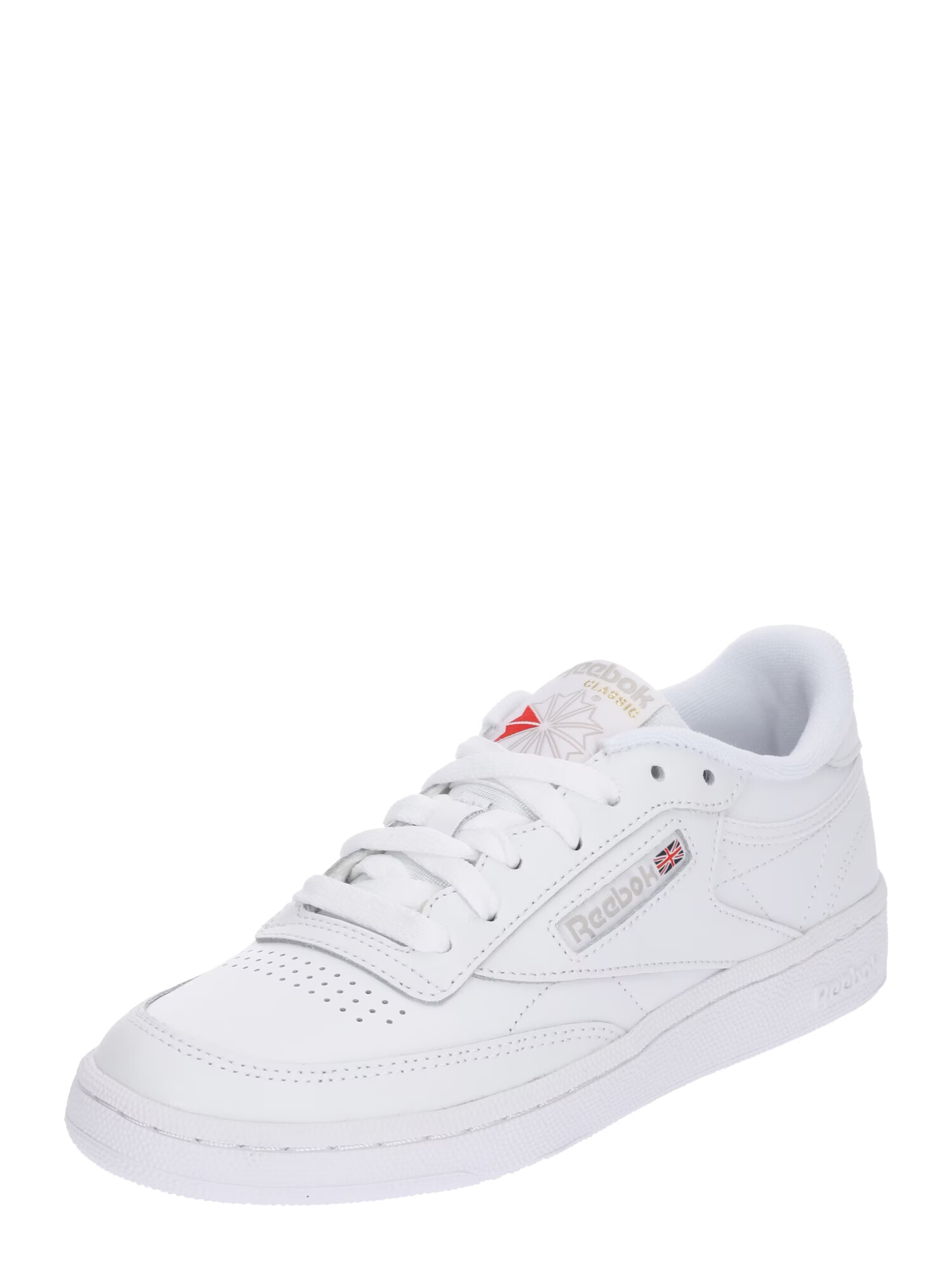 Reebok Sneaker low 'CLUB C 85' gri / roșu / alb - Pled.ro