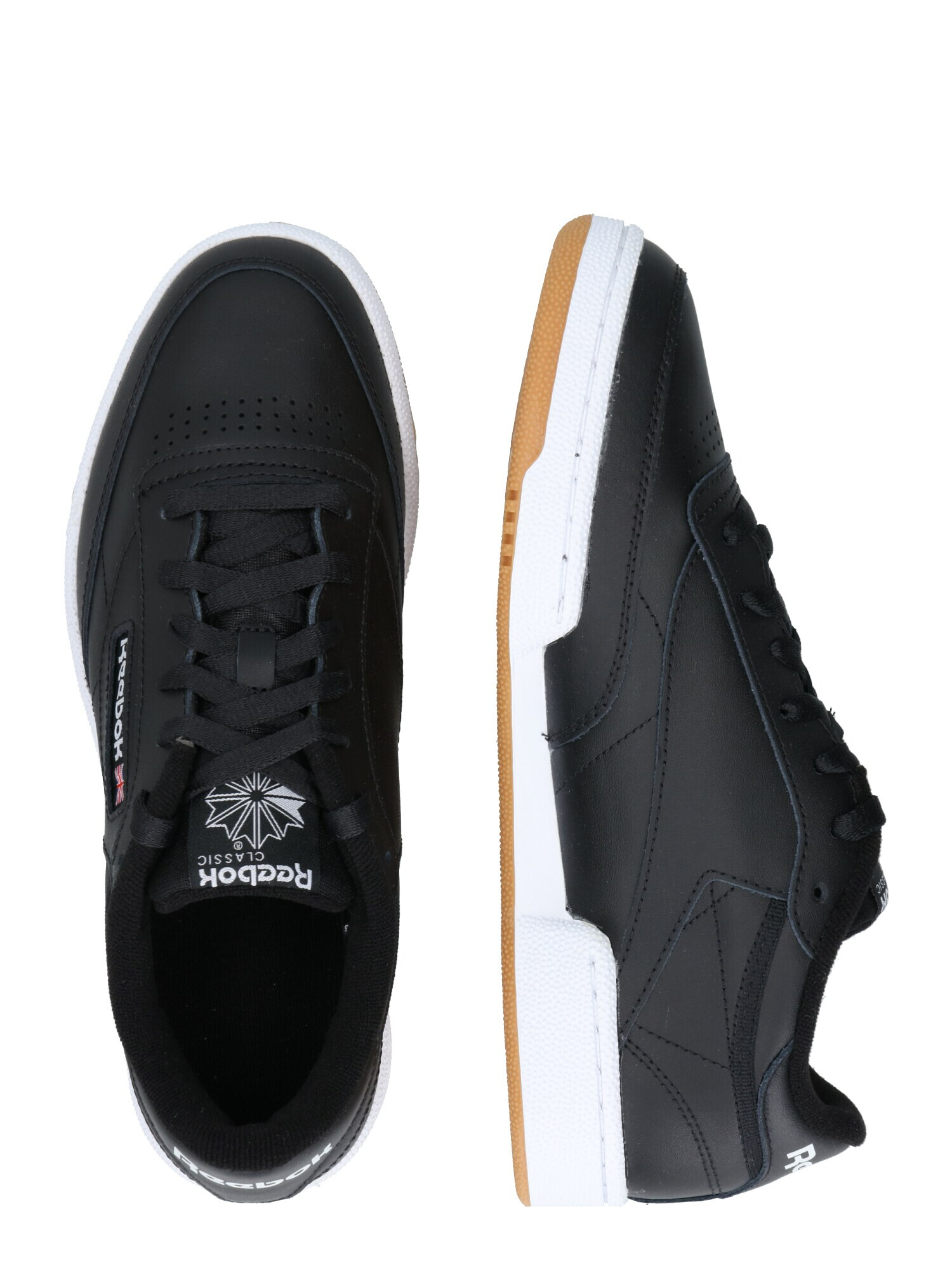 Reebok Classics Sneaker low 'CLUB C 85' negru / alb - Pled.ro