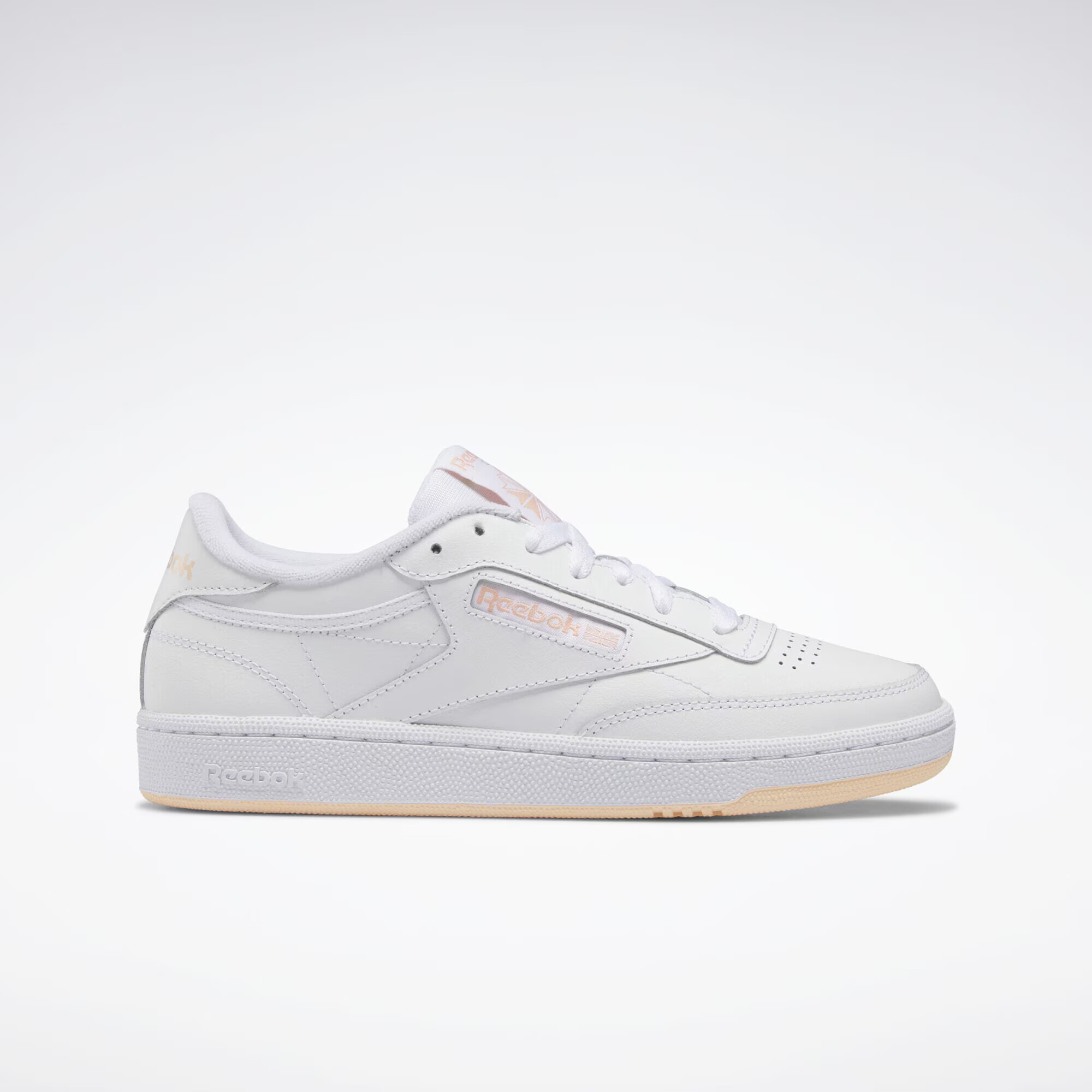 Reebok Sneaker low ' Club C 85' portocaliu pastel / alb - Pled.ro