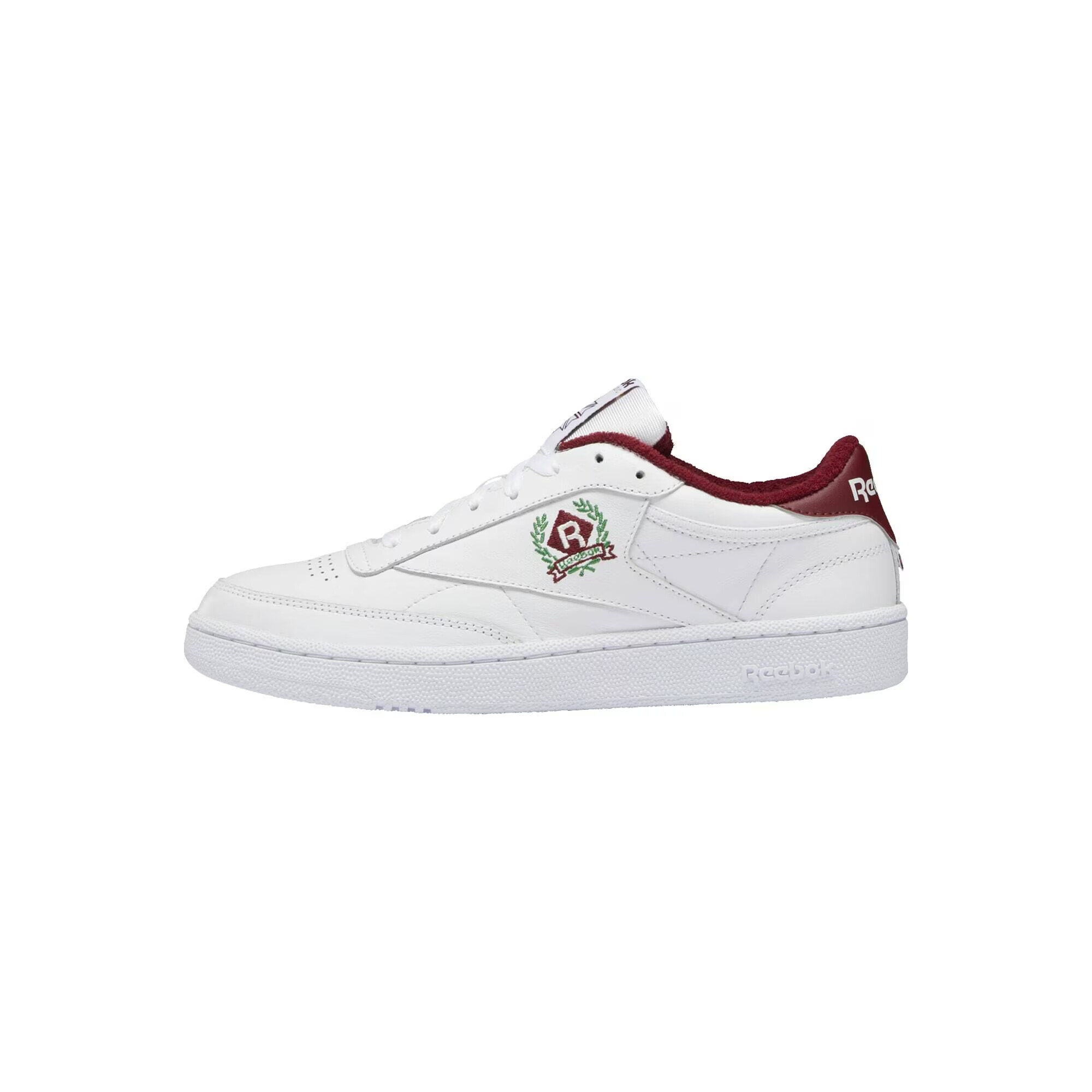 Reebok Classics Sneaker low 'Club C 85' verde / roșu burgundy / alb - Pled.ro