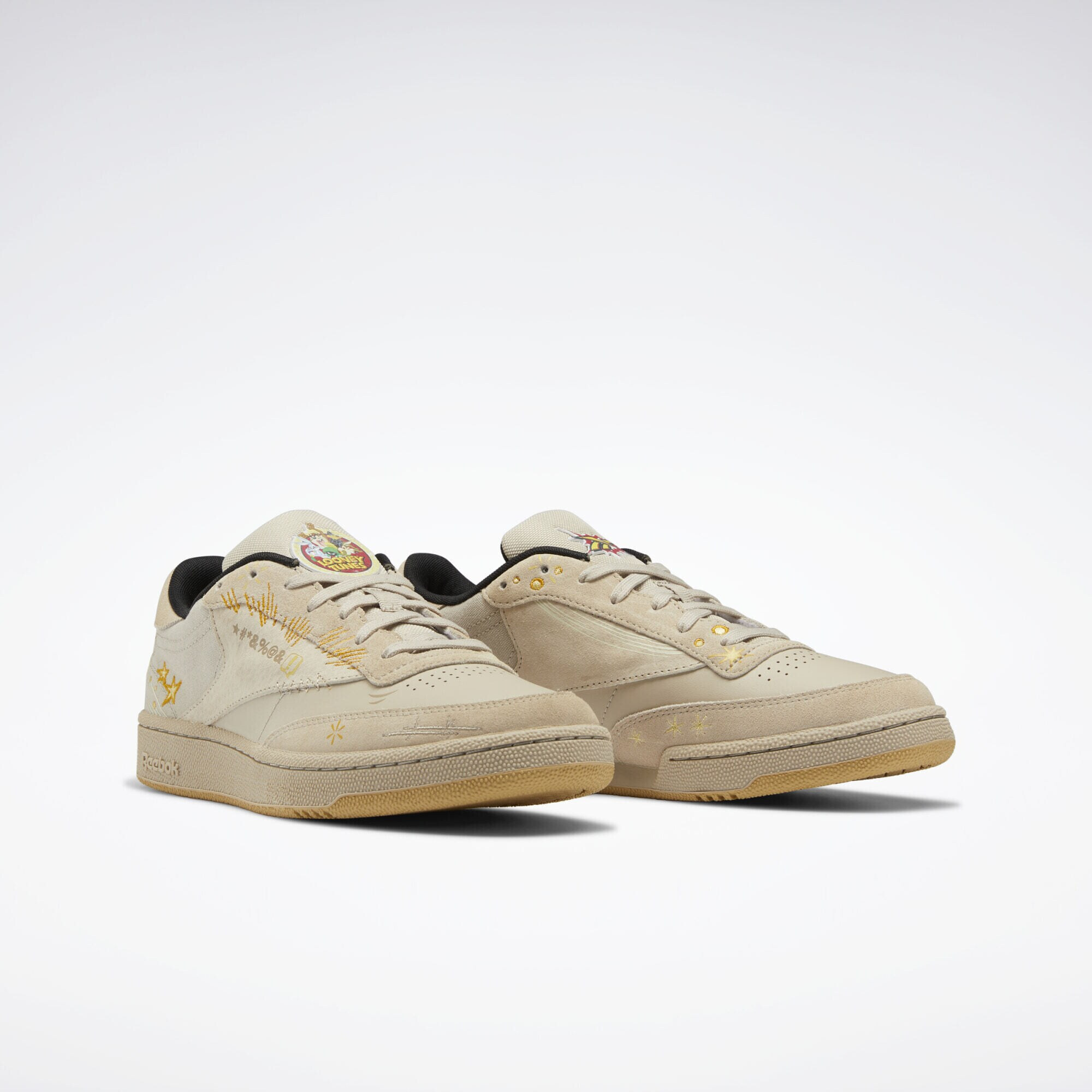 Reebok Classics Sneaker low 'Looney Tunes Club C 85' bej / gri piatră / portocaliu - Pled.ro