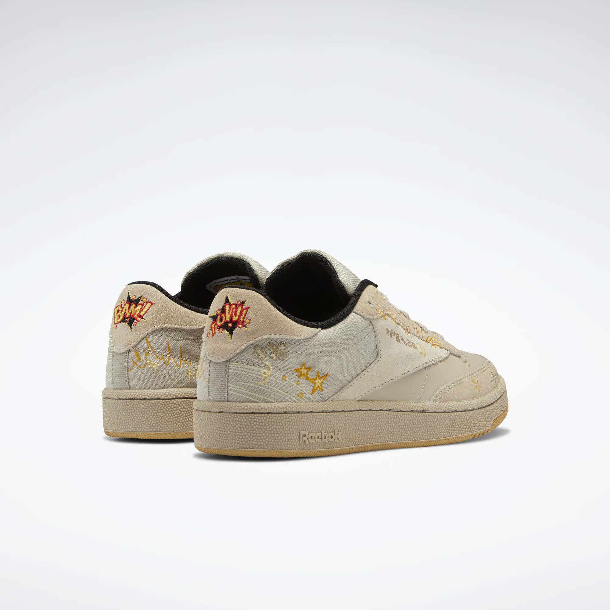 Reebok Classics Sneaker low 'Looney Tunes Club C 85' bej / gri piatră / portocaliu - Pled.ro