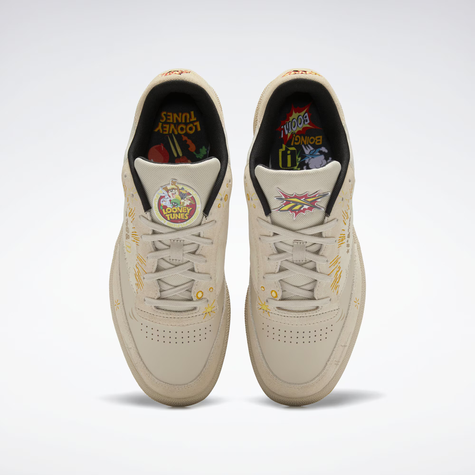 Reebok Classics Sneaker low 'Looney Tunes Club C 85' bej / gri piatră / portocaliu - Pled.ro