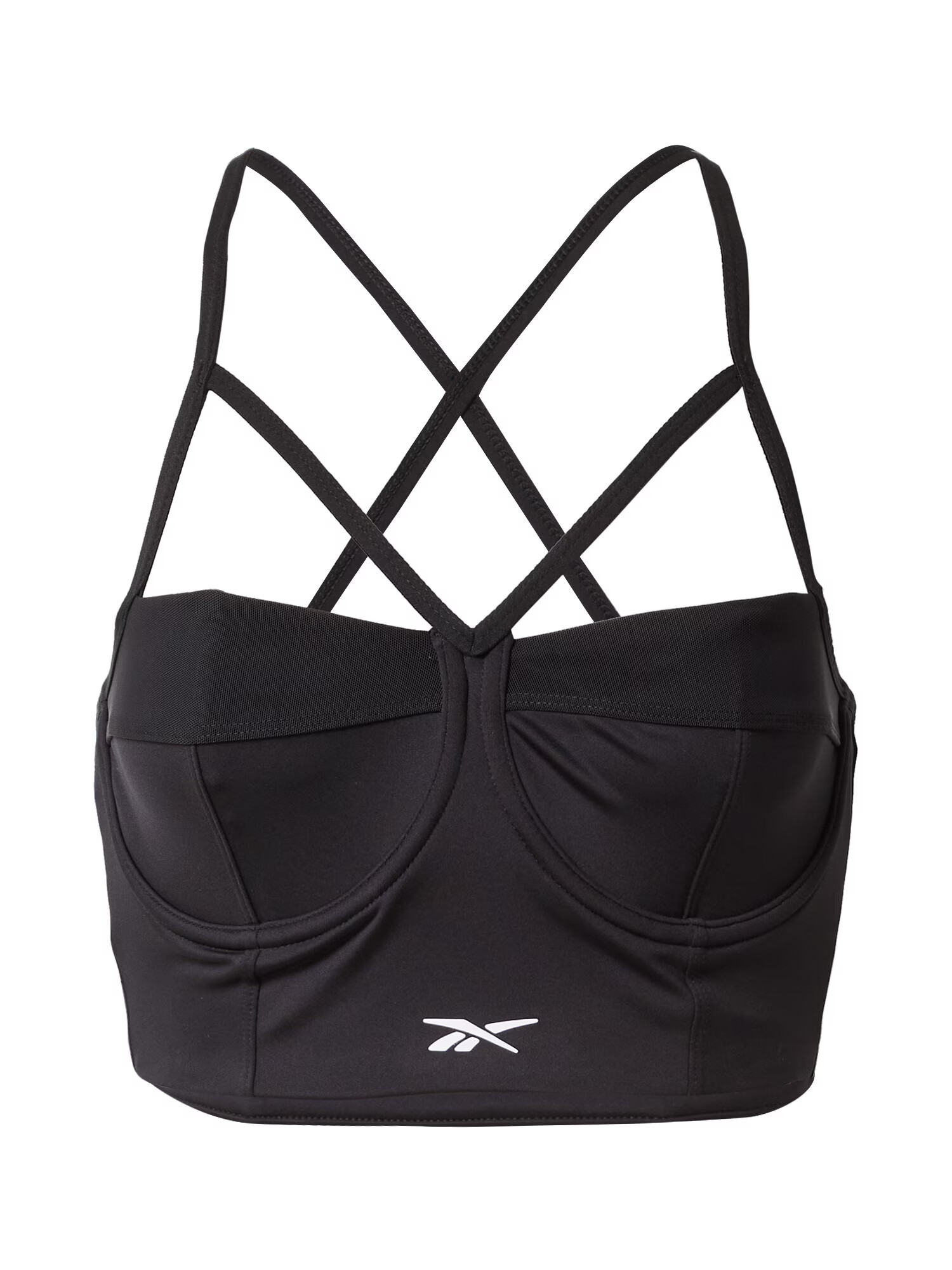 Reebok Sutien negru / alb - Pled.ro