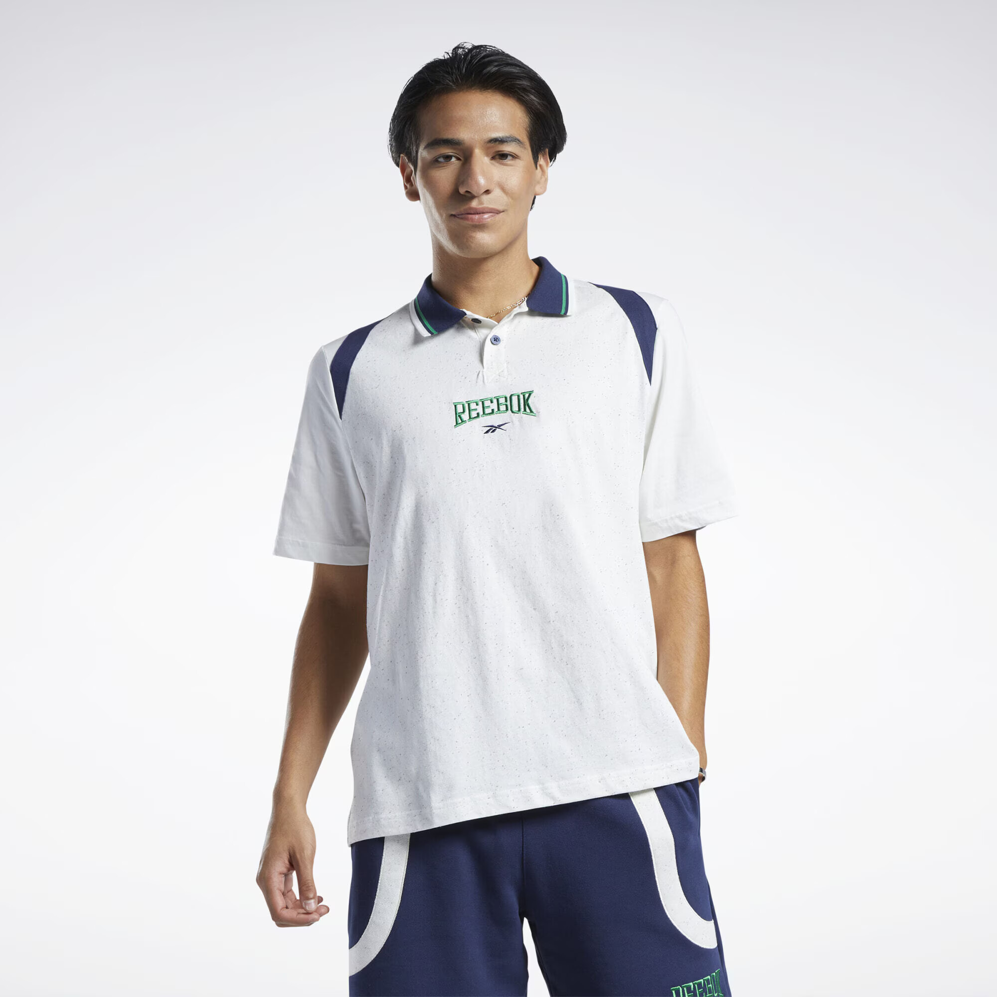 Reebok Classics Tricou albastru închis / verde / alb - Pled.ro