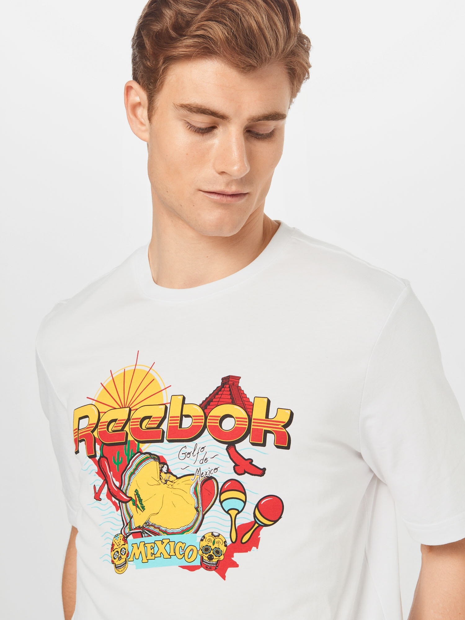 Reebok Classics Tricou galben / roșu / alb - Pled.ro