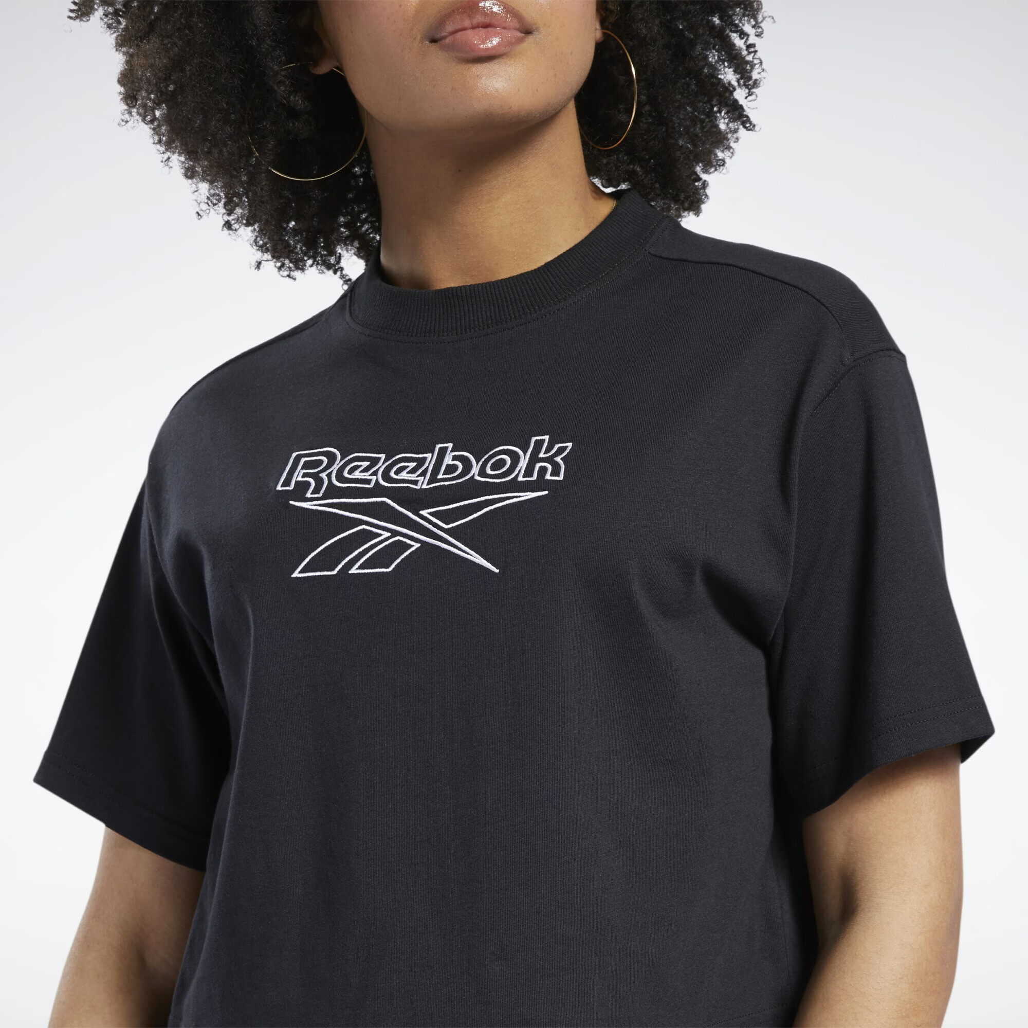 Reebok Classics Tricou negru / alb - Pled.ro