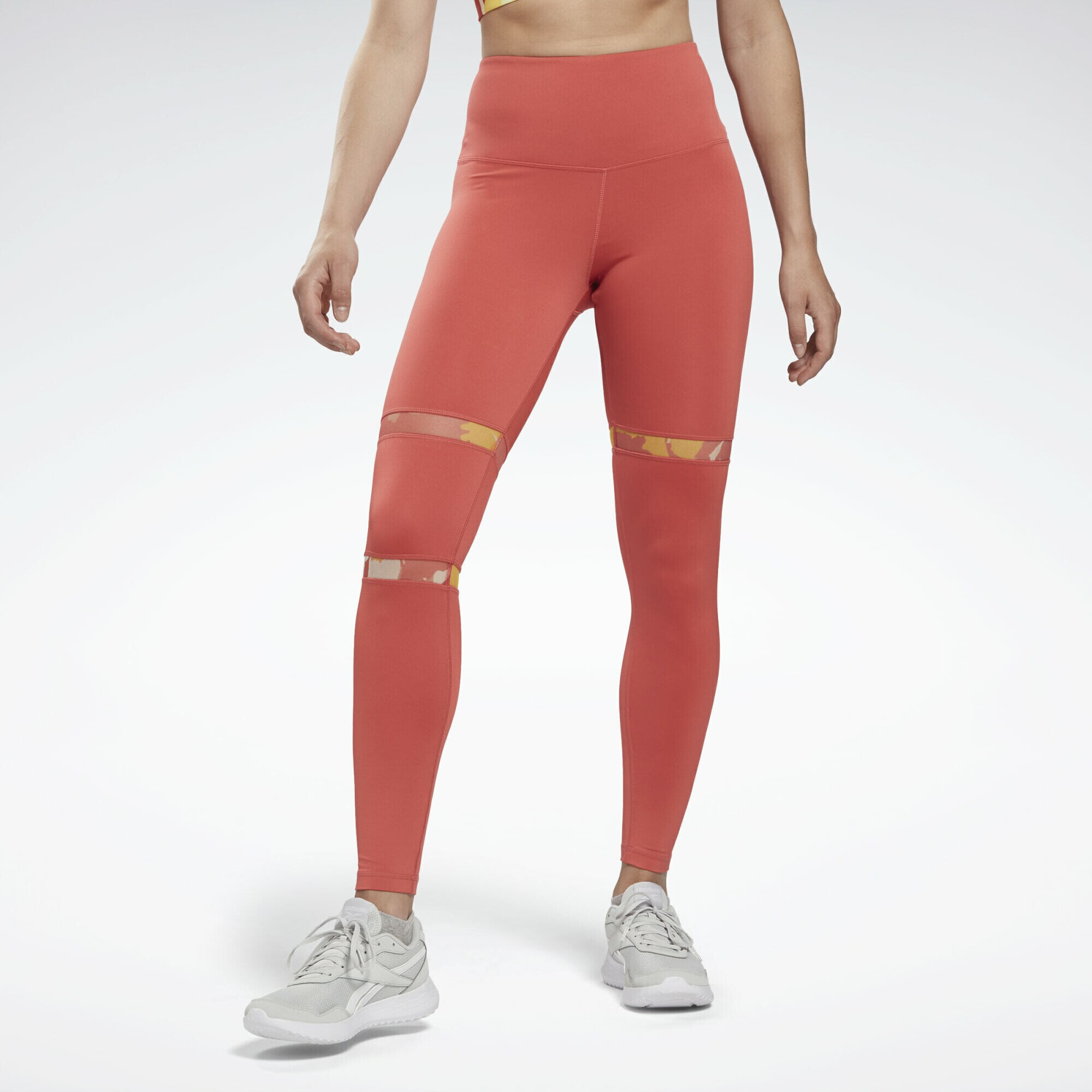 Reebok Pantaloni sport galben / galben pastel / roșu - Pled.ro