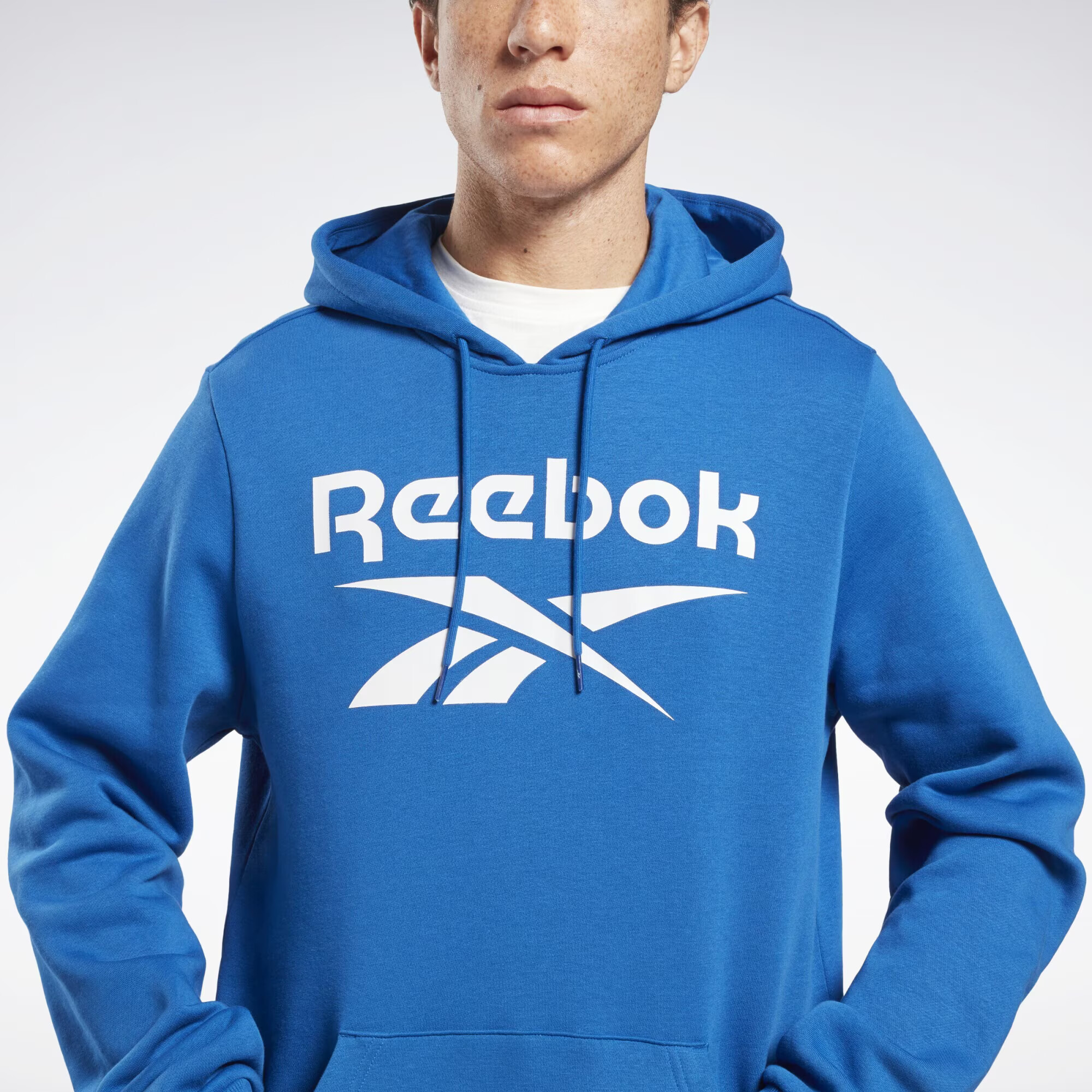 Reebok Sport Hanorac sport albastru / alb - Pled.ro