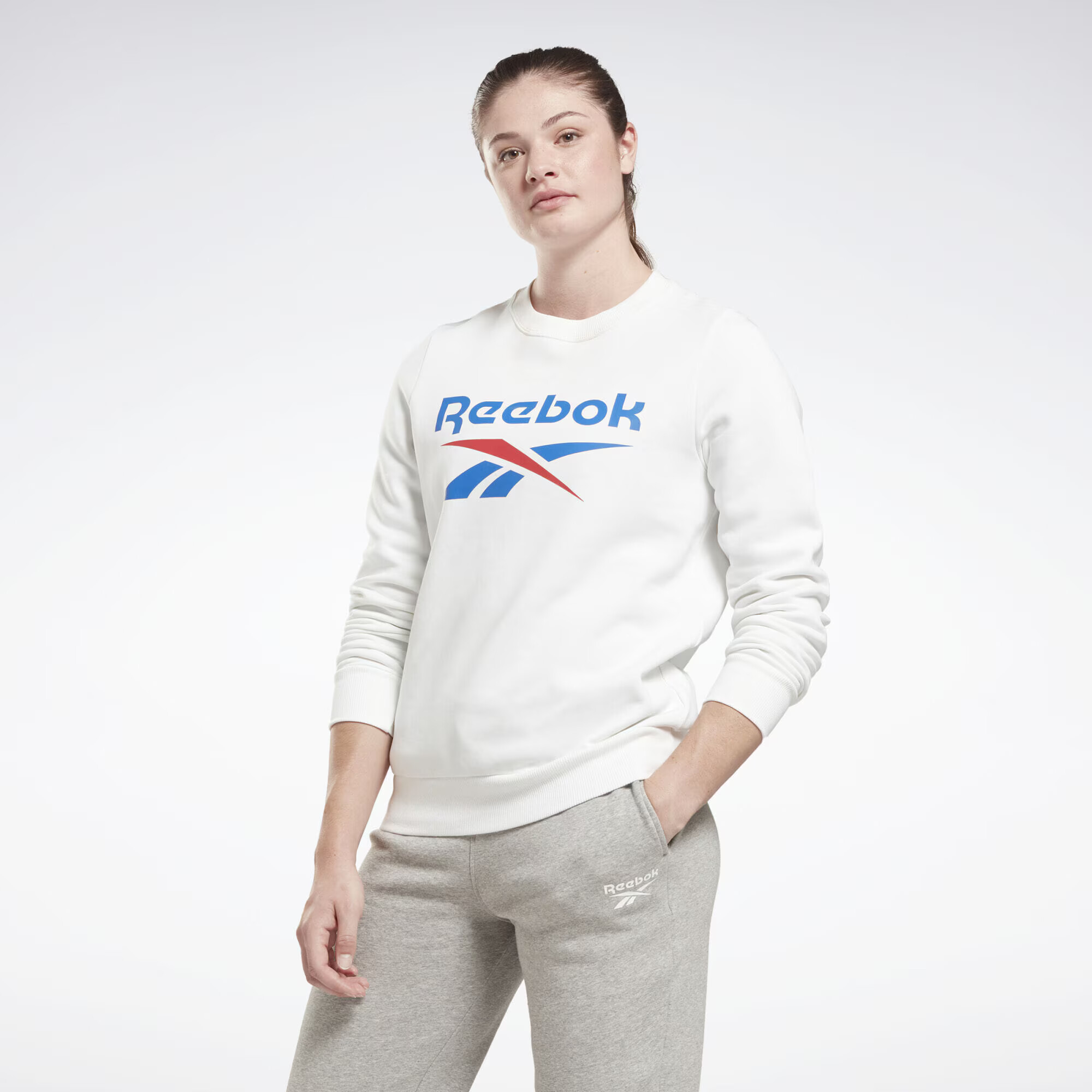 Reebok Classics Bluză de molton albastru / roșu / alb - Pled.ro