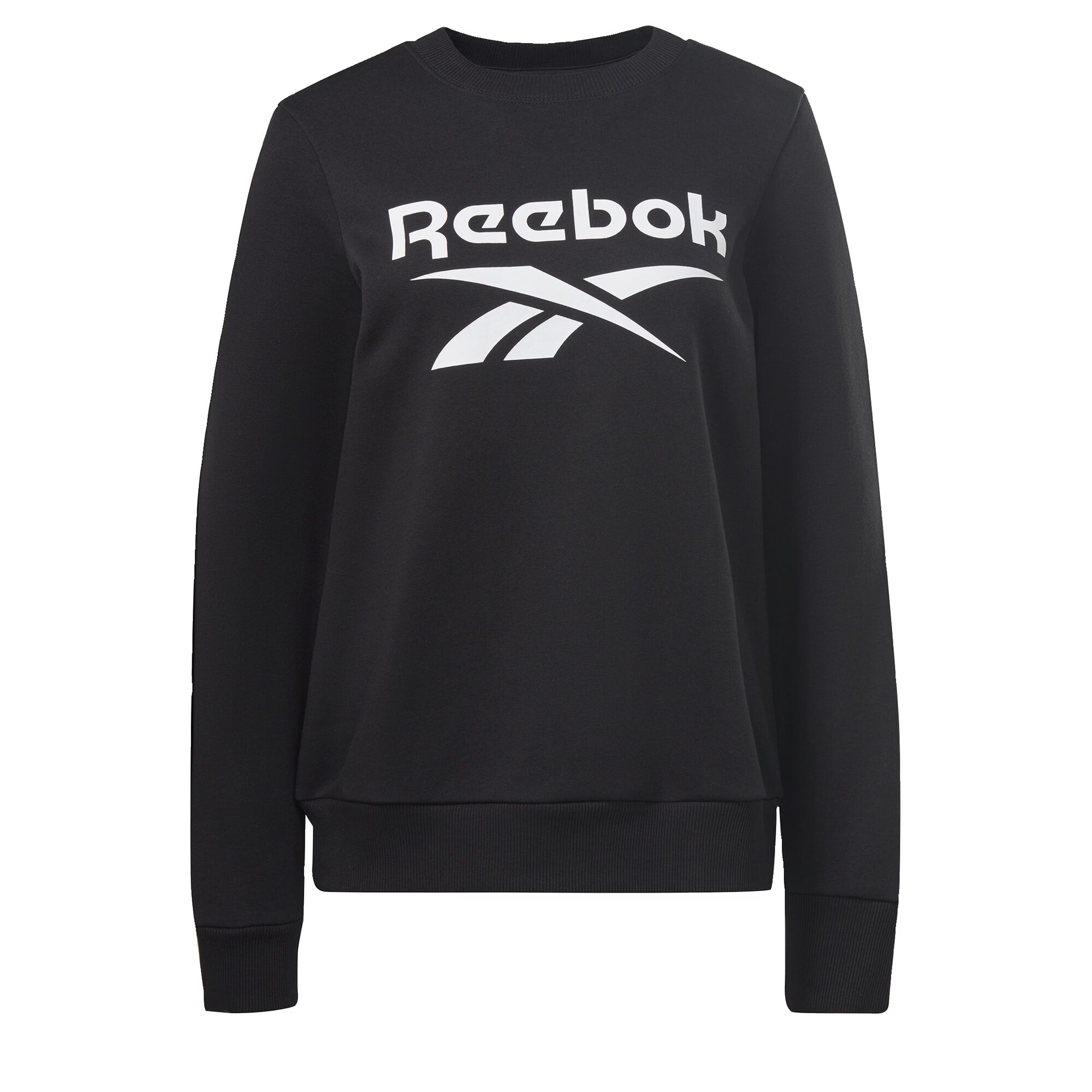 Reebok Sport Bluză de molton negru / alb - Pled.ro