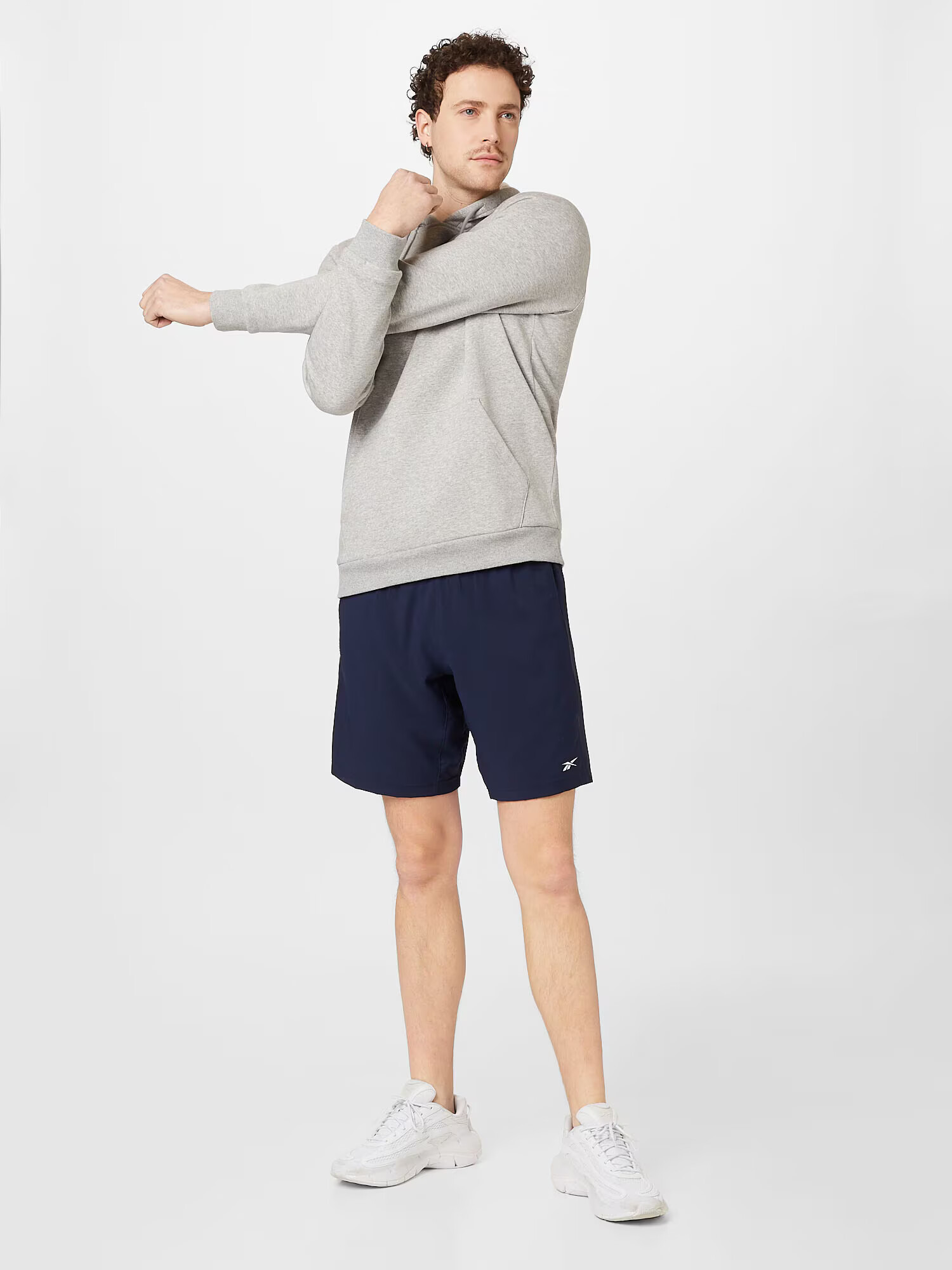 Reebok Sport Pantaloni sport bleumarin / alb - Pled.ro