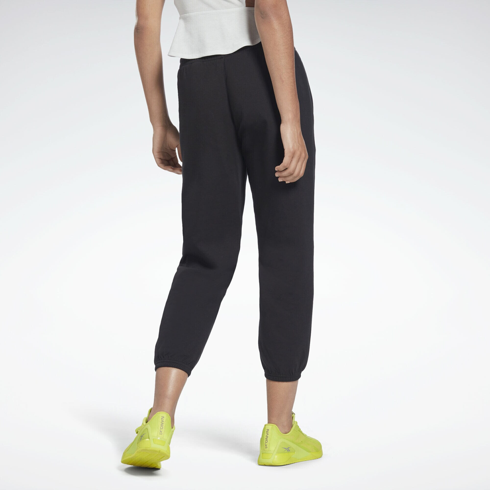 Reebok Sport Pantaloni sport 'DreamBlend' negru / alb - Pled.ro