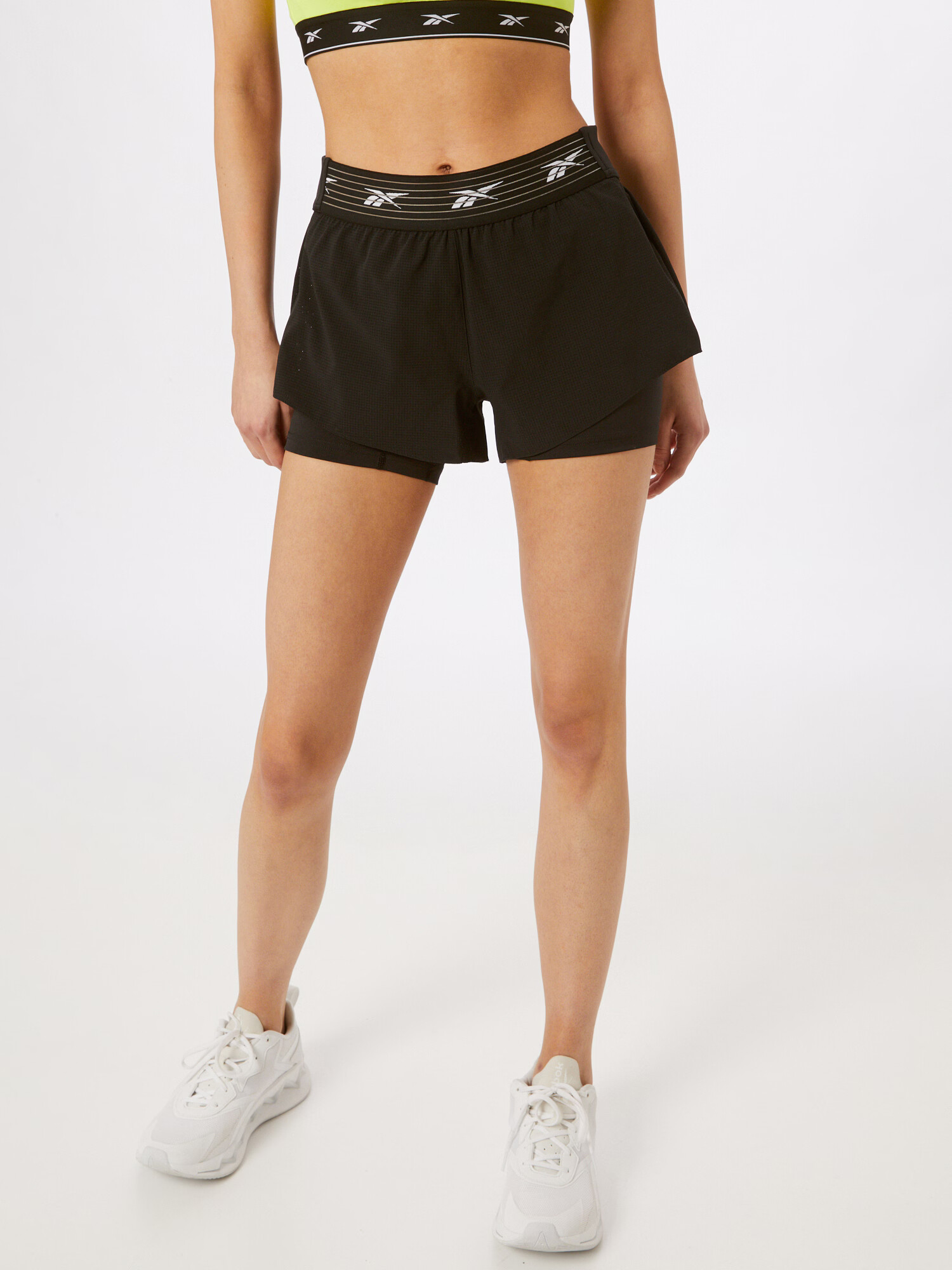 Reebok Pantaloni sport 'Epic' negru / alb - Pled.ro