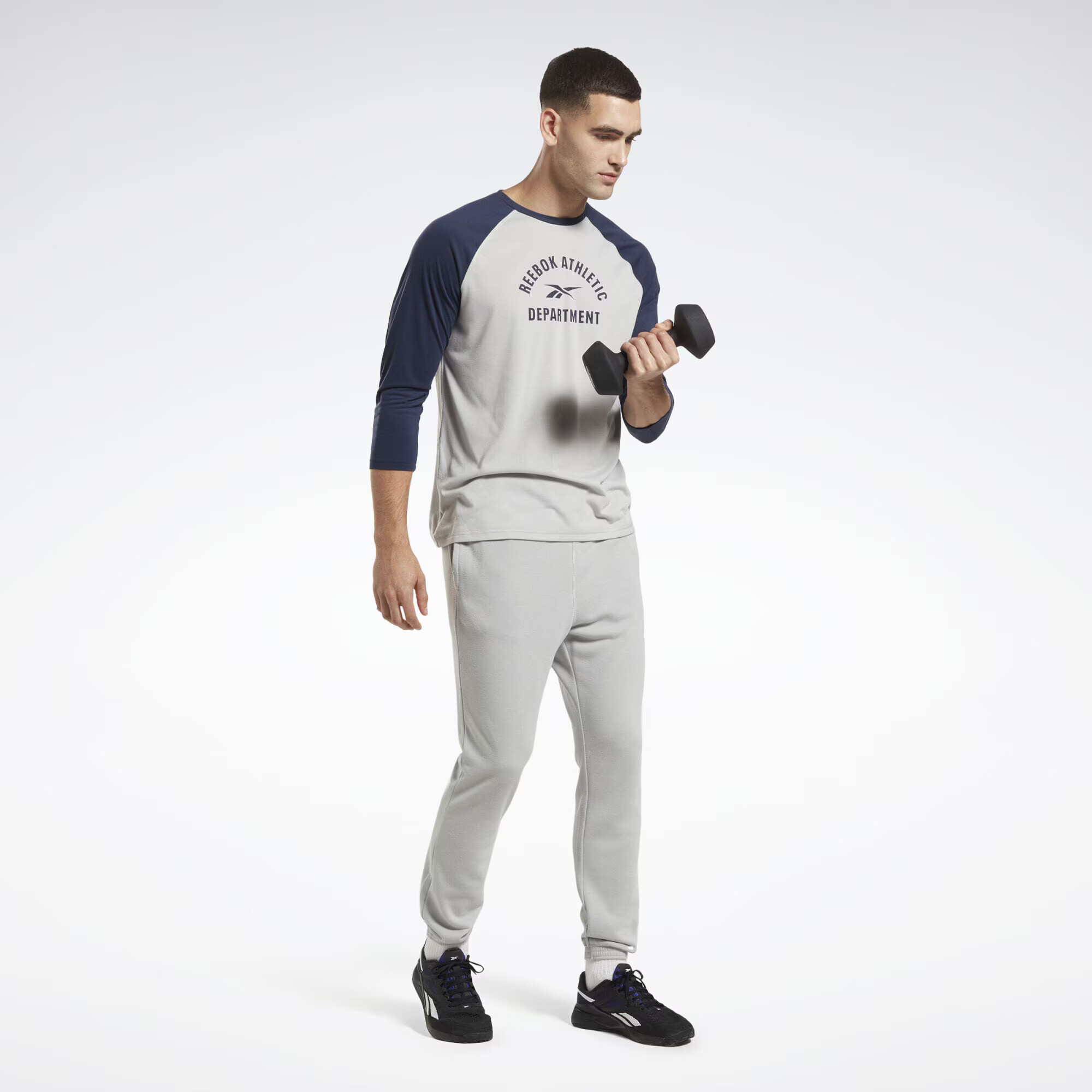 Reebok Pantaloni sport gri deschis - Pled.ro