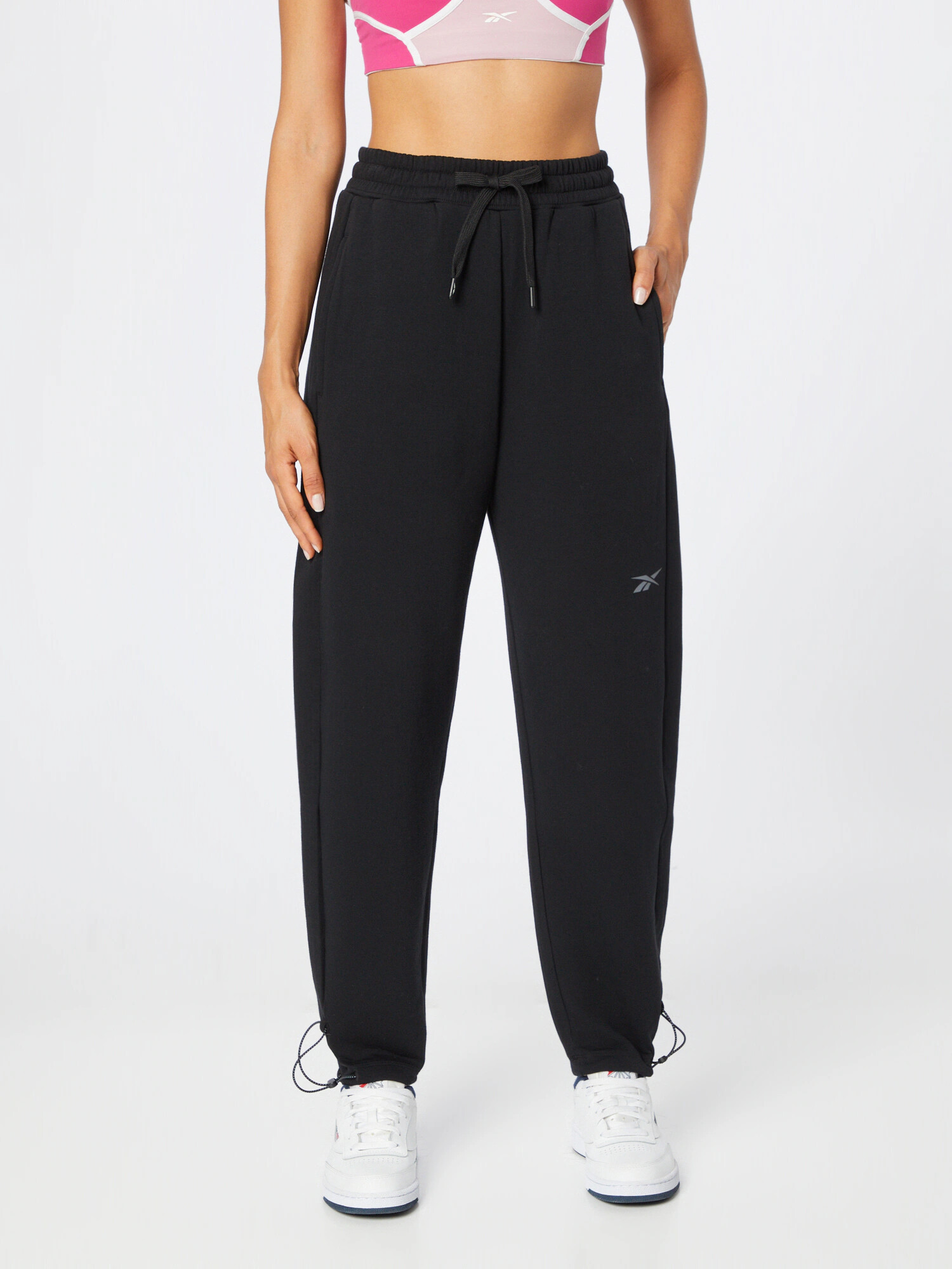 Reebok Pantaloni sport gri / negru - Pled.ro