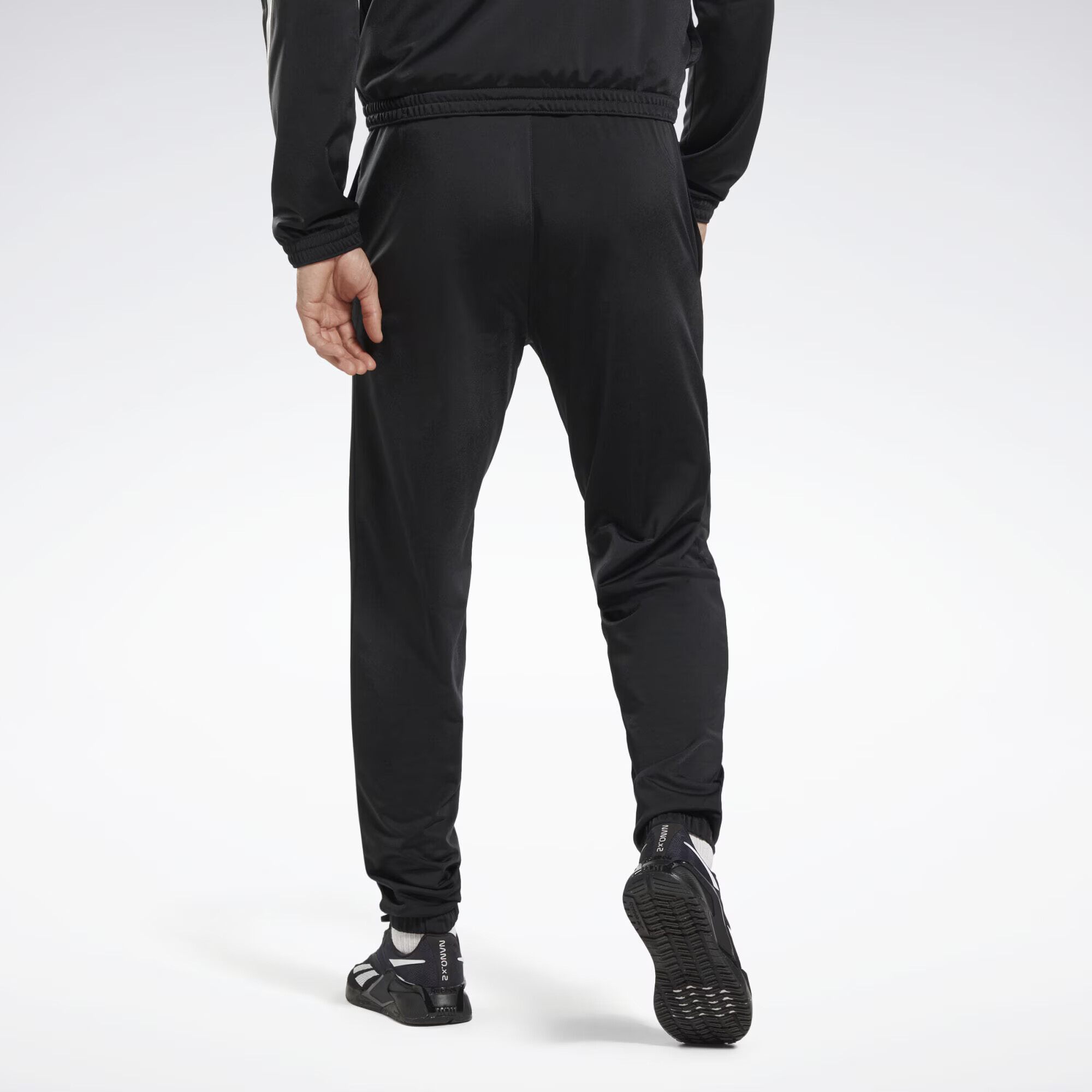 Reebok Pantaloni sport 'Identity Vector' negru / alb - Pled.ro